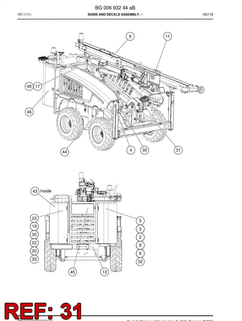 55222873a 552 228 73a Sign - Sandvik Technical Drawing