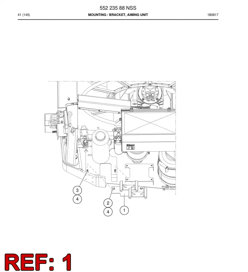 55222939 552 229 39 Bracket - Sandvik Technical Drawing