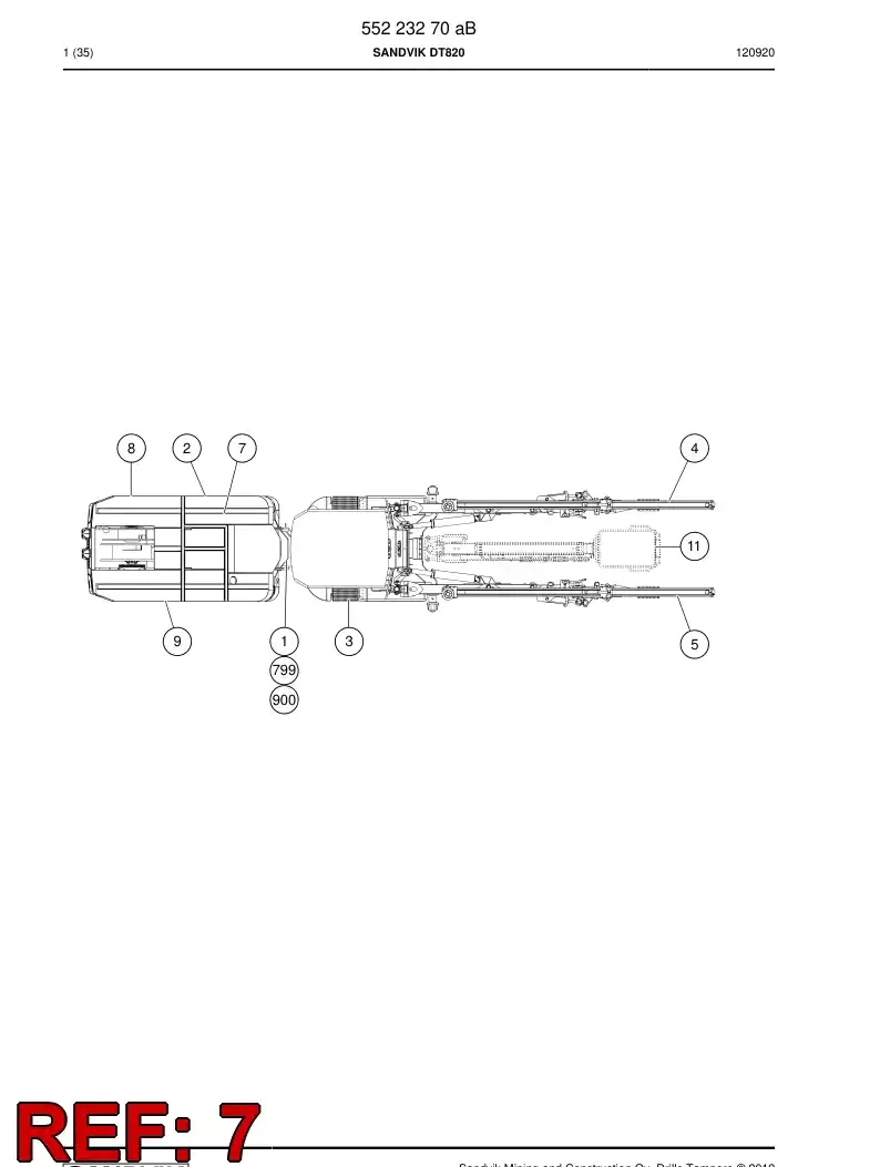 55223265b 552 232 65b Electric module - Sandvik Technical Drawing
