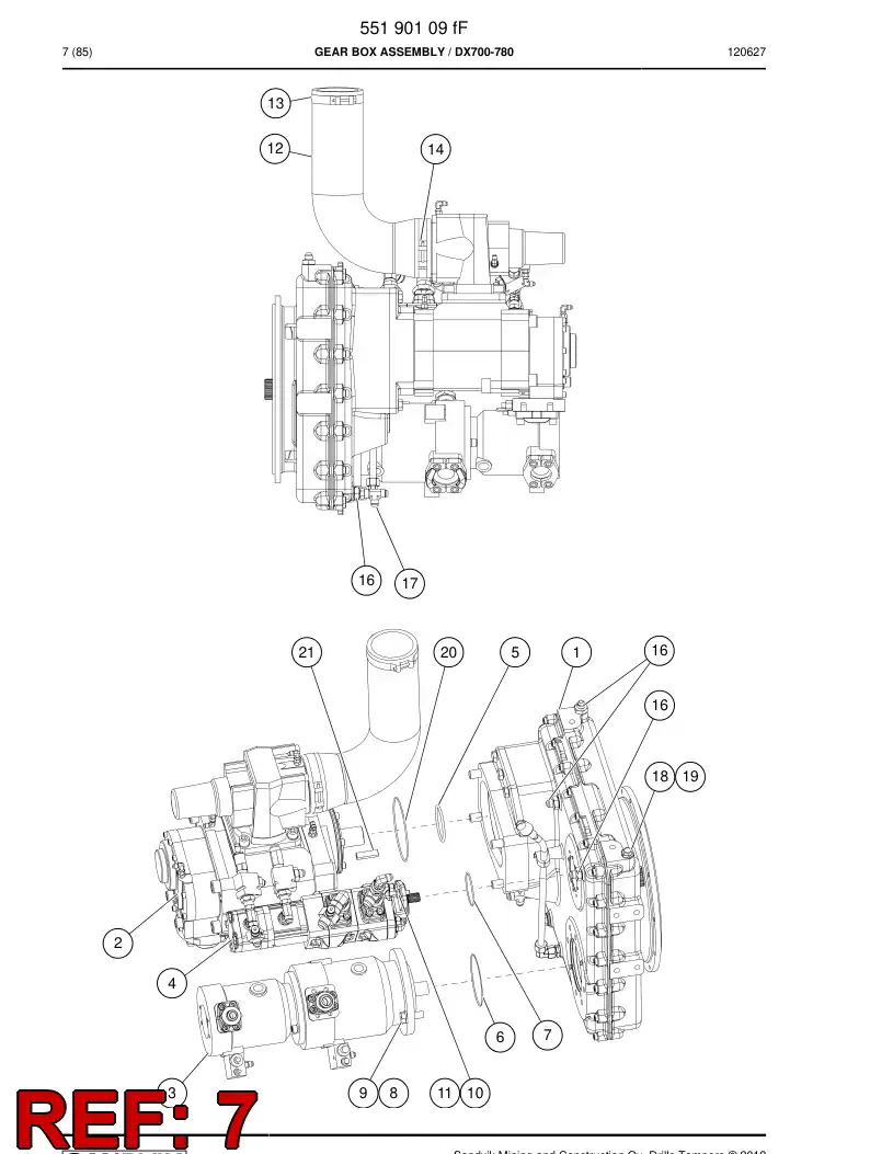 55223287 552 232 87 O-ring - Sandvik Technical Drawing