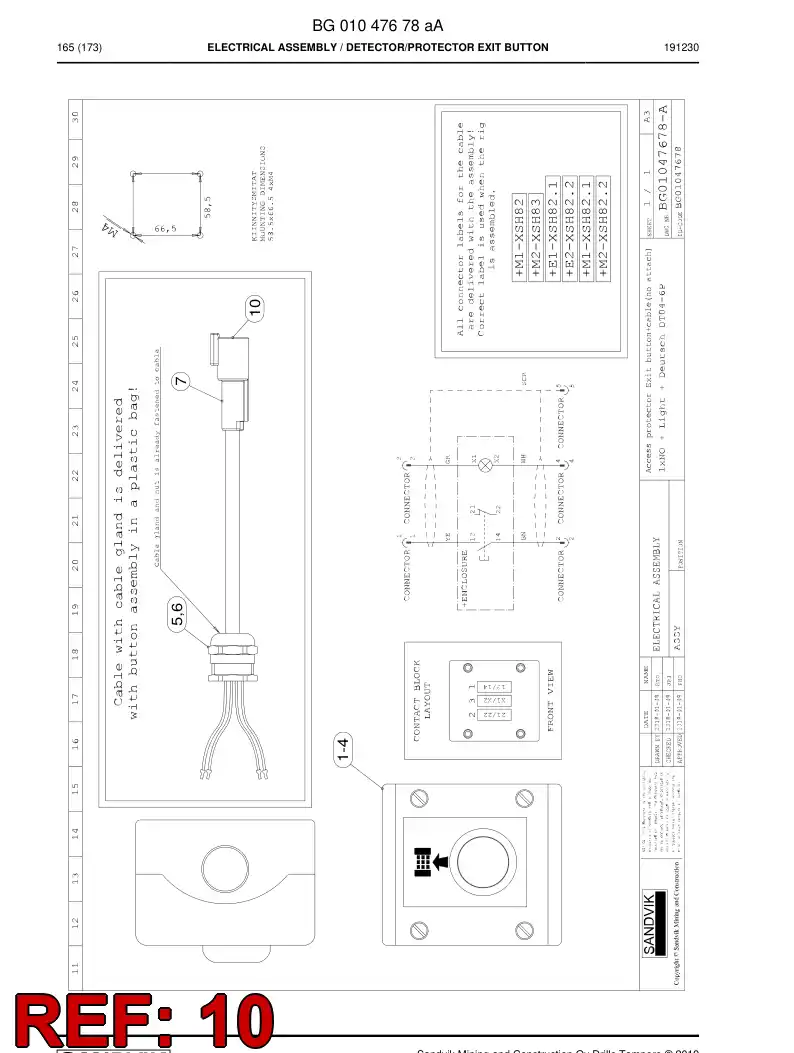 55223480a 552 234 80a Grease - Sandvik Technical Drawing
