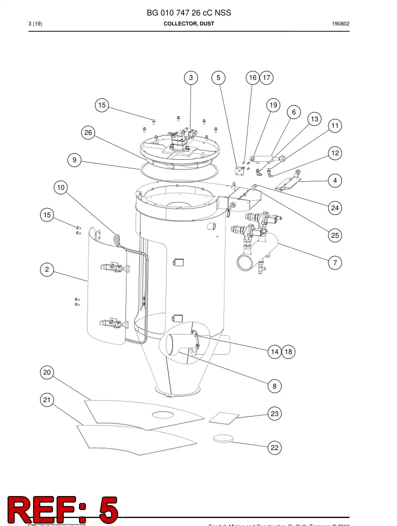 55223488a 552 234 88a Clip - Sandvik Technical Drawing