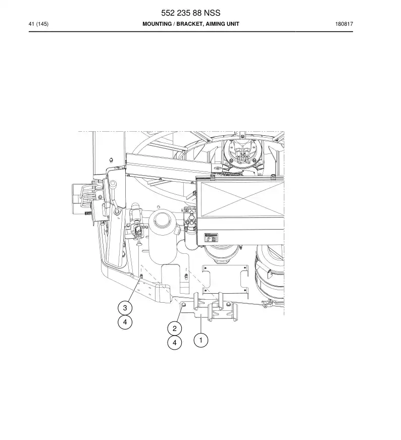 55223588 552 235 88 Mounting - Sandvik Technical Drawing