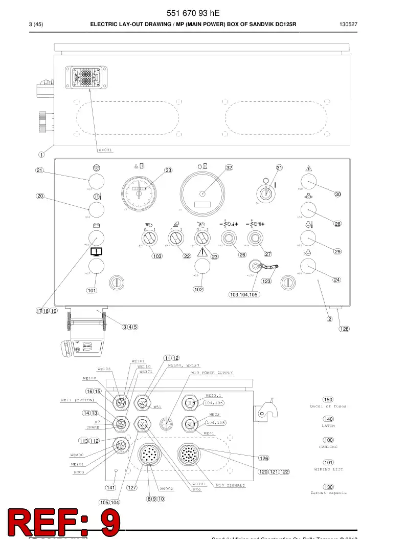 55223607 552 236 07 Backnut - Sandvik Technical Drawing
