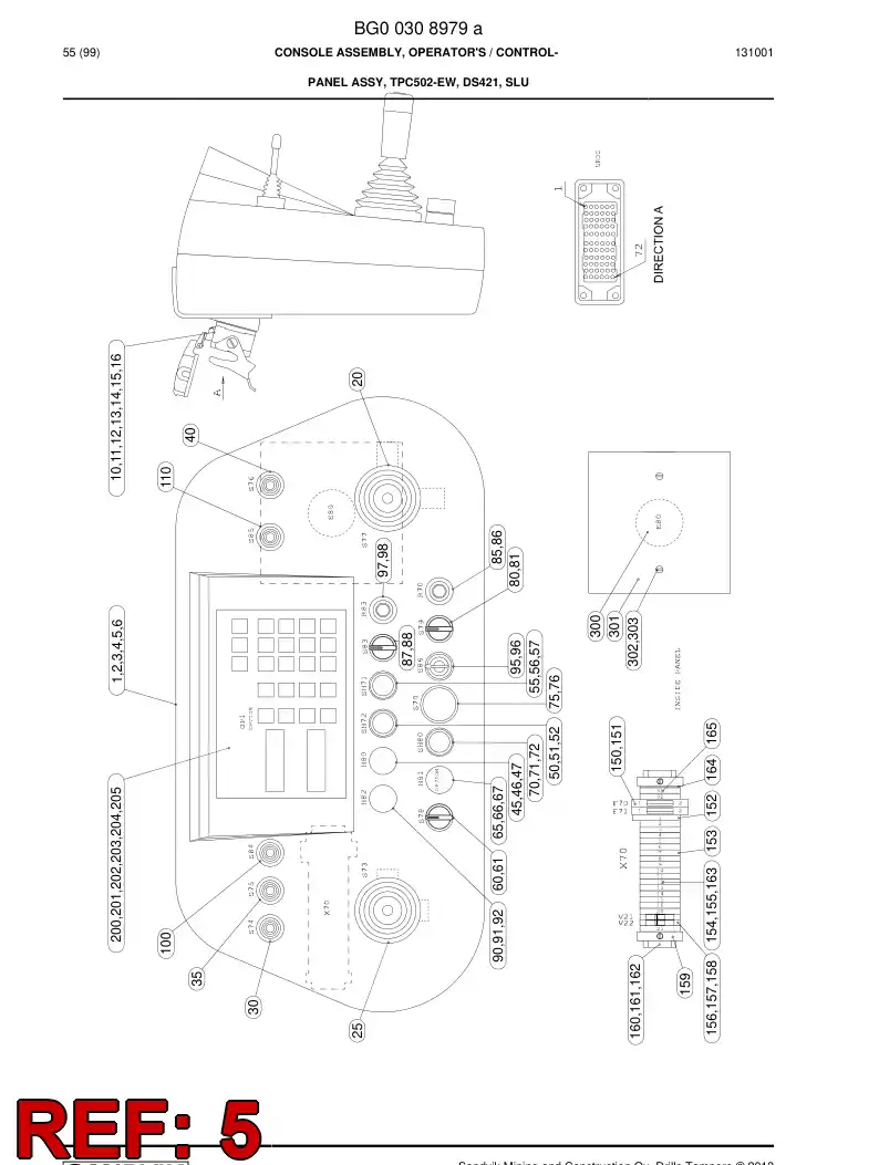 55223609 552 236 09 Decal - Sandvik Technical Drawing