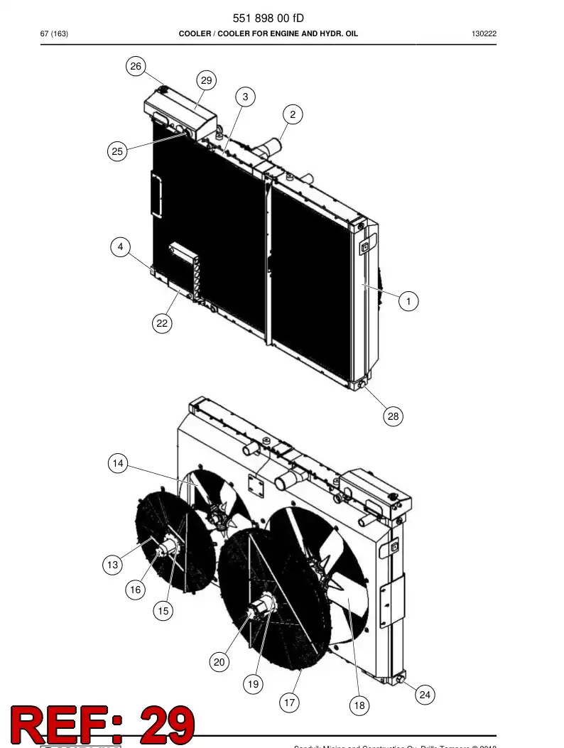 55223843 552 238 43 Tank, Surge - Sandvik Technical Drawing