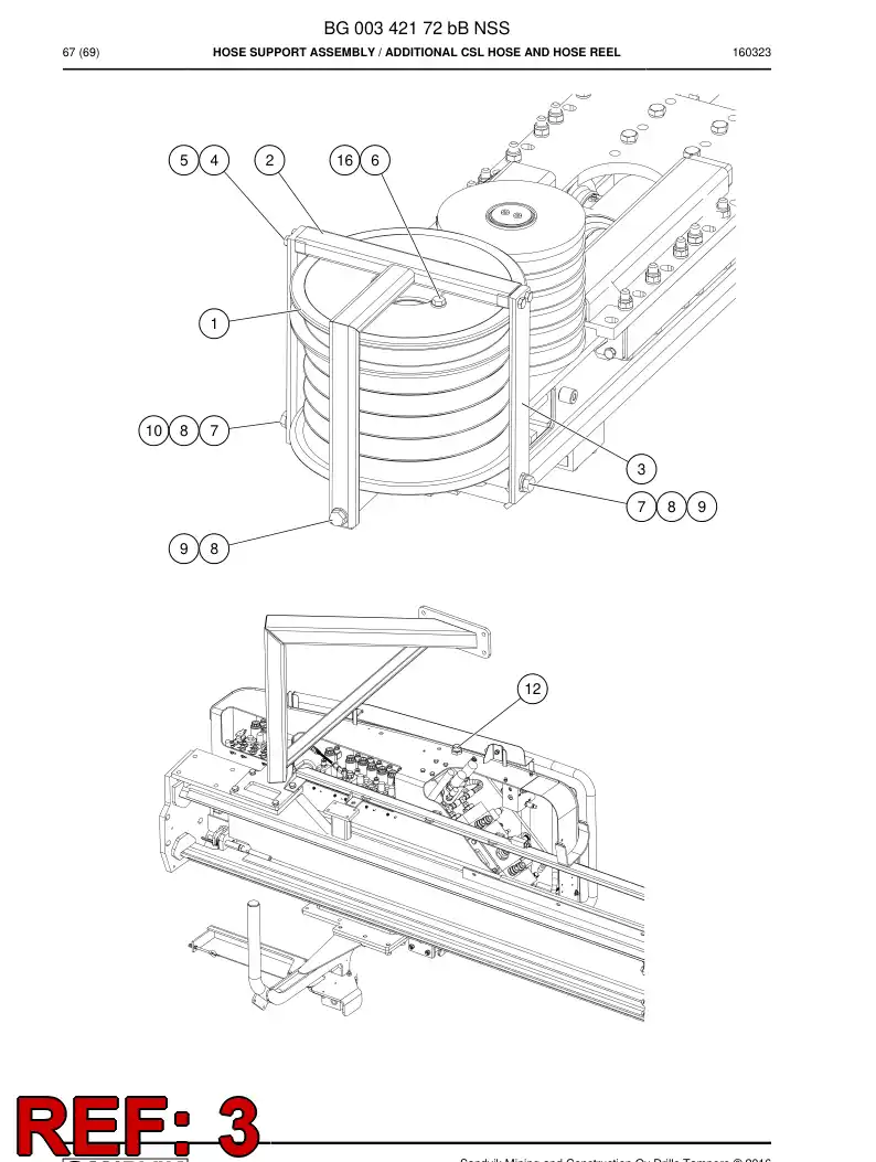 55223893 552 238 93 Plate, Guide - Sandvik Technical Drawing