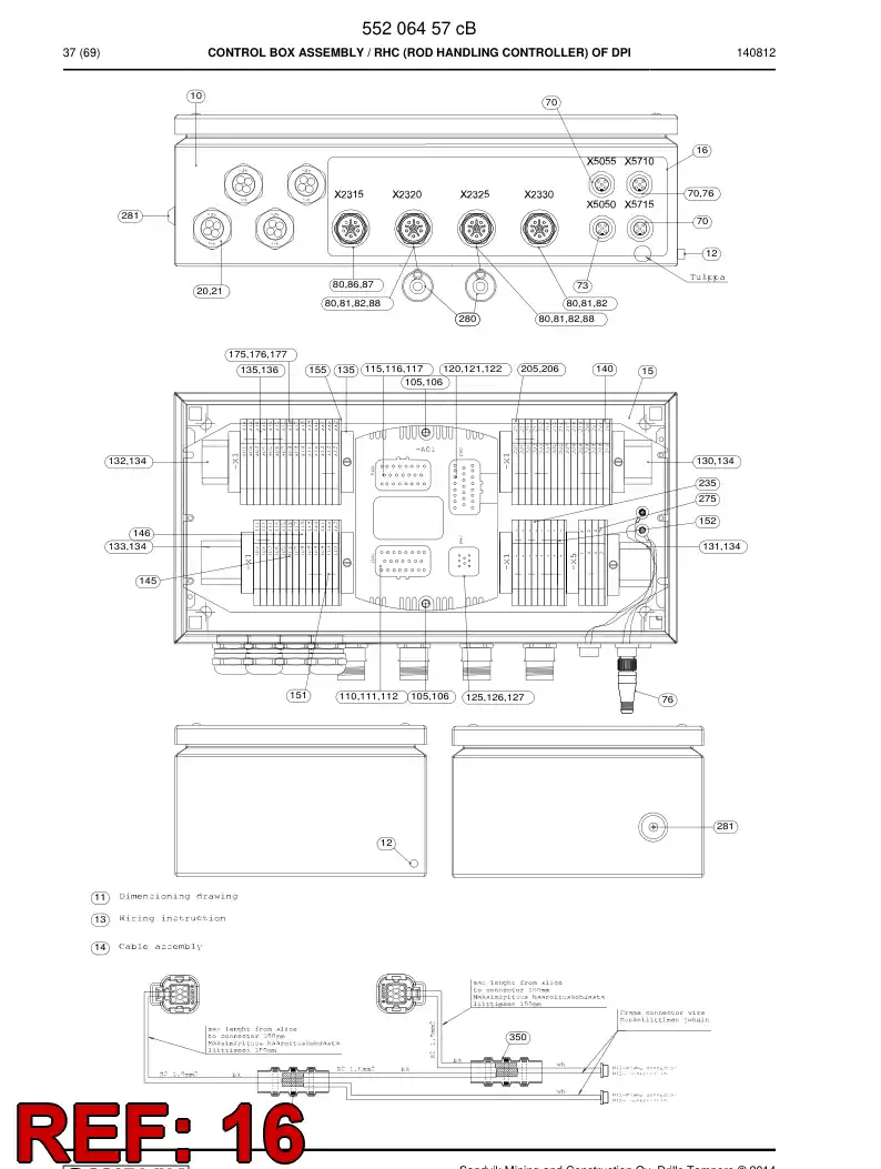 55224017 552 240 17 Decal - Sandvik Technical Drawing