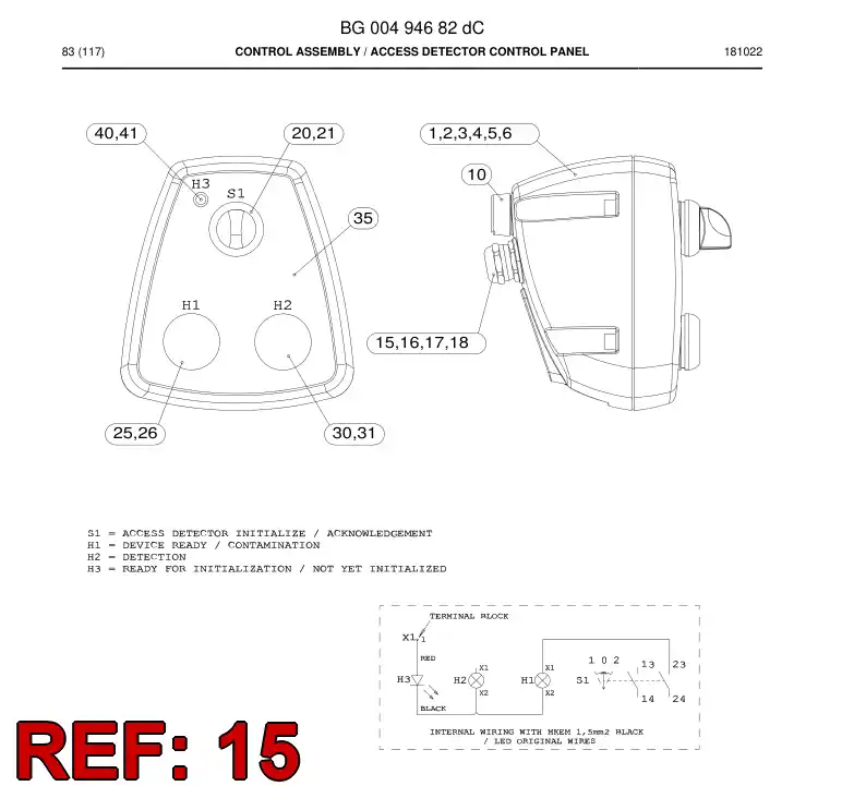 55224897b 552 248 97b PRENSAESTOPAS, CABLE, METLICO - Sandvik Technical Drawing