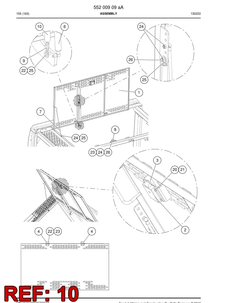 55225560 552 255 60 Hose - Sandvik Technical Drawing