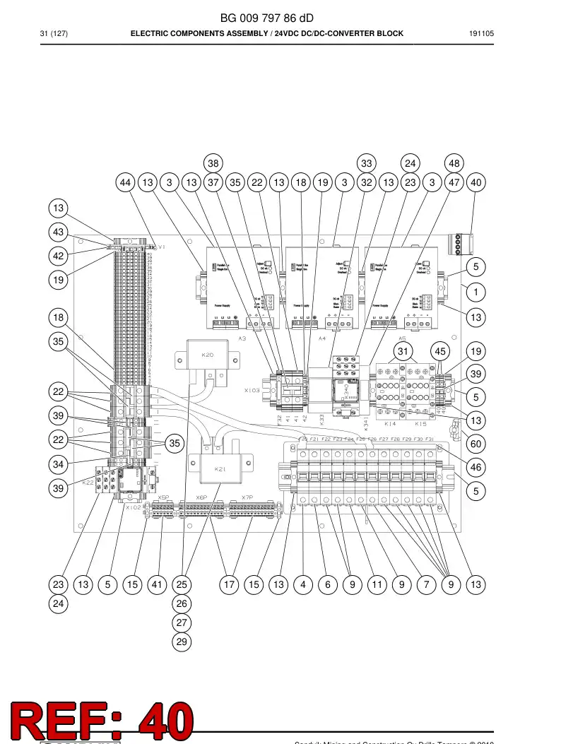 55225907a 552 259 07a Connector, Plug - Sandvik Technical Drawing