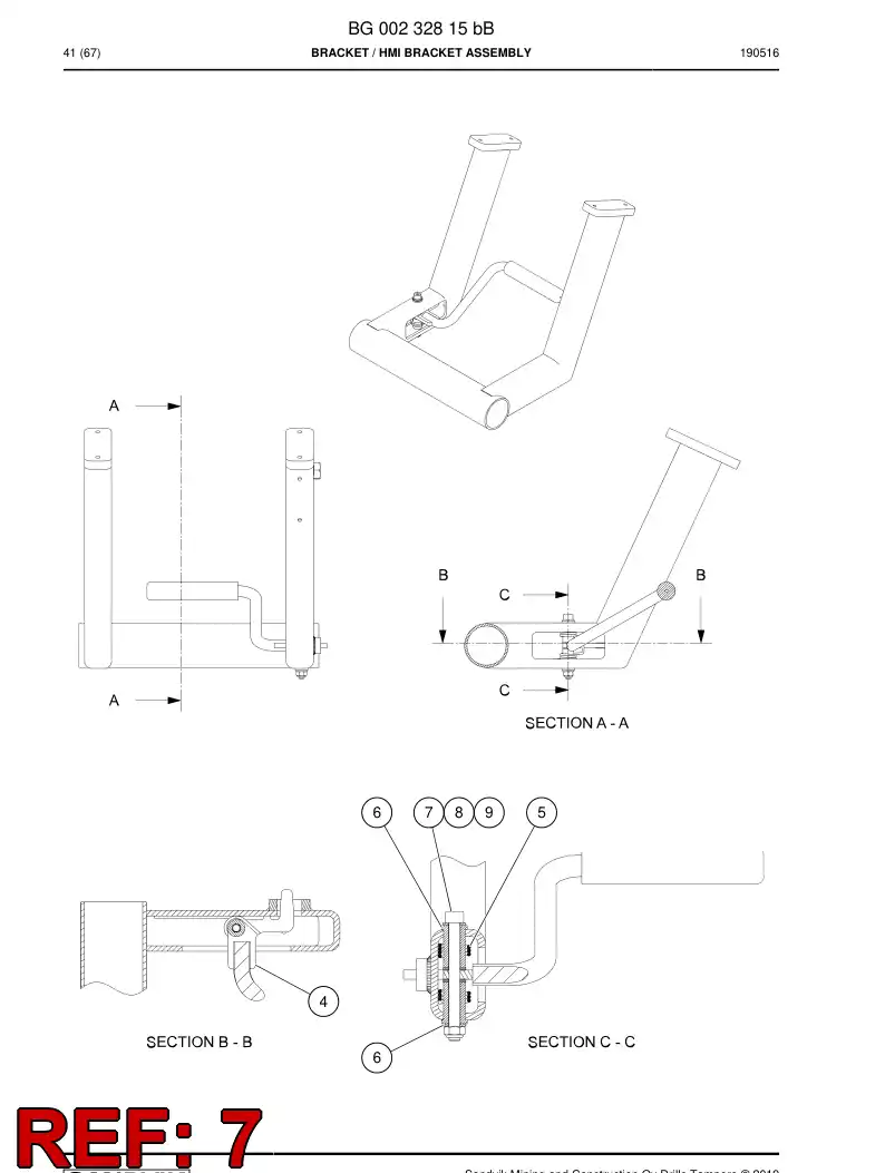 55225961 552 259 61 Hexagon socket head bolt - Sandvik Technical Drawing