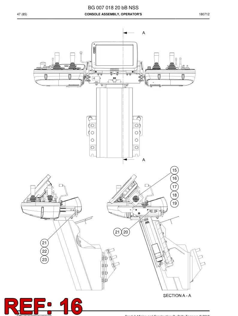 55226415 552 264 15 Plate - Sandvik Technical Drawing
