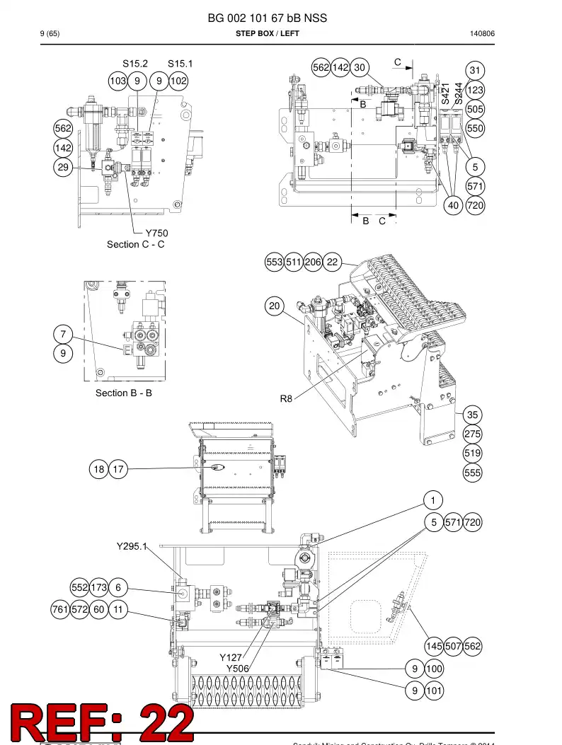 55226511a 552 265 11a ETAPA - Sandvik Technical Drawing
