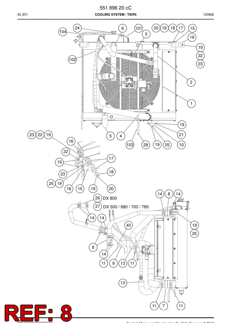 55226601 552 266 01 Union, Silicon - Sandvik Technical Drawing