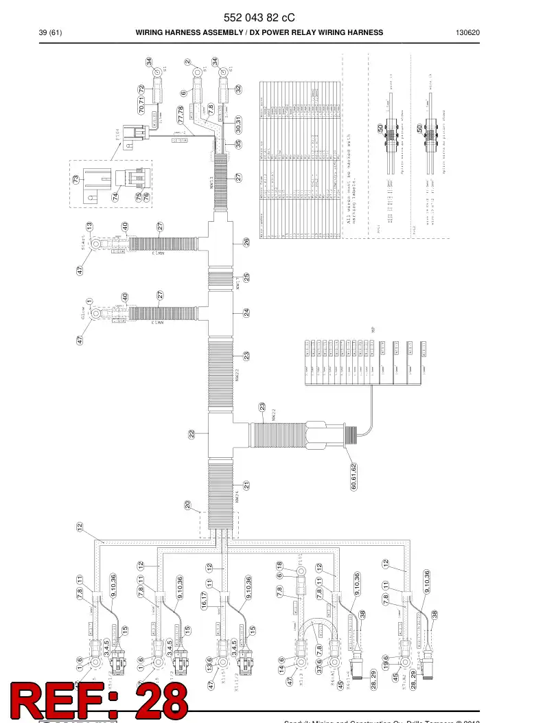 55226757 552 267 57 Connector - Sandvik Technical Drawing