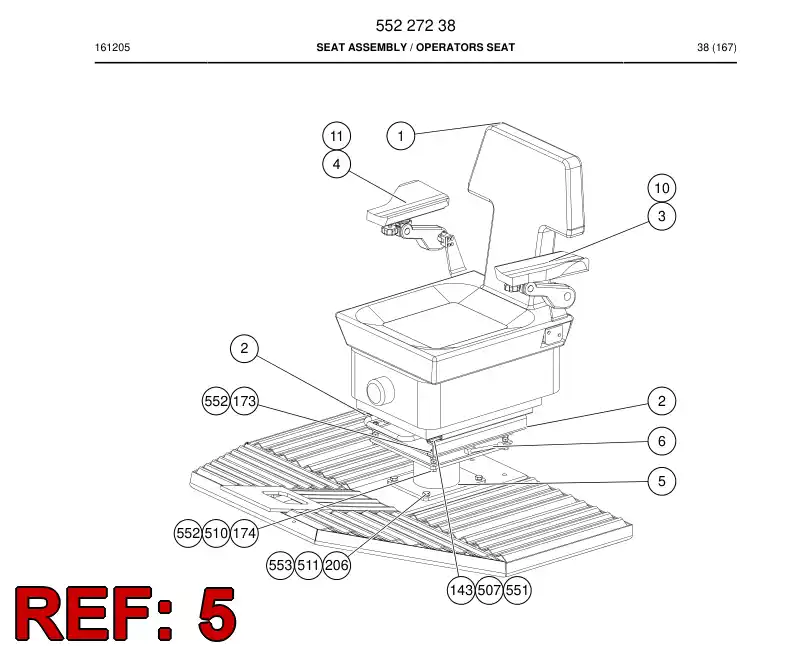 55227220 552 272 20 Pedestal - Sandvik Technical Drawing