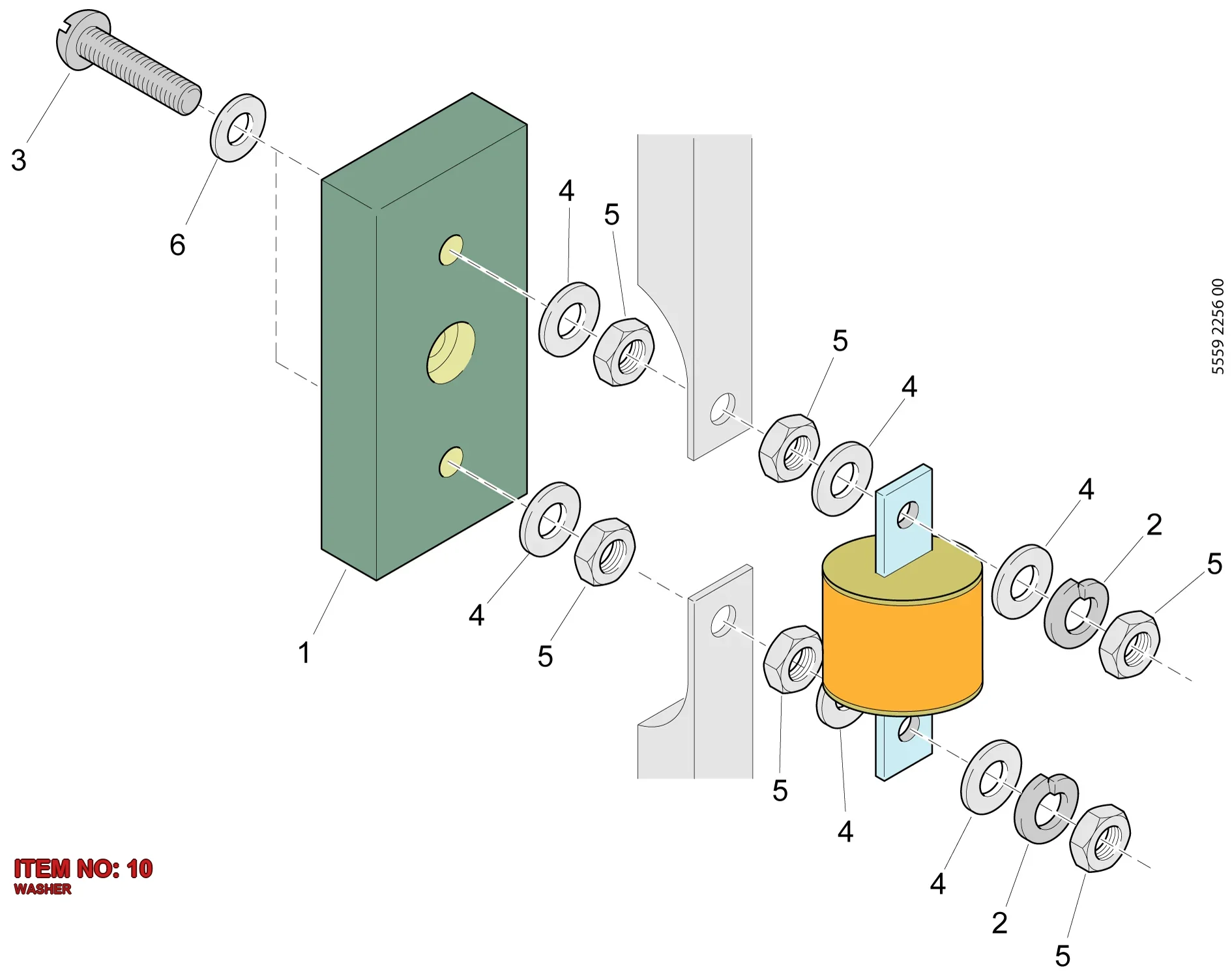 5530 8222 00 WASHER - Technical Drawing