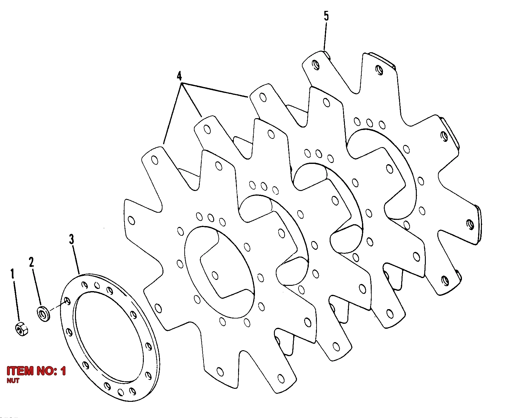 5530 8509 00 NUT - Technical Drawing