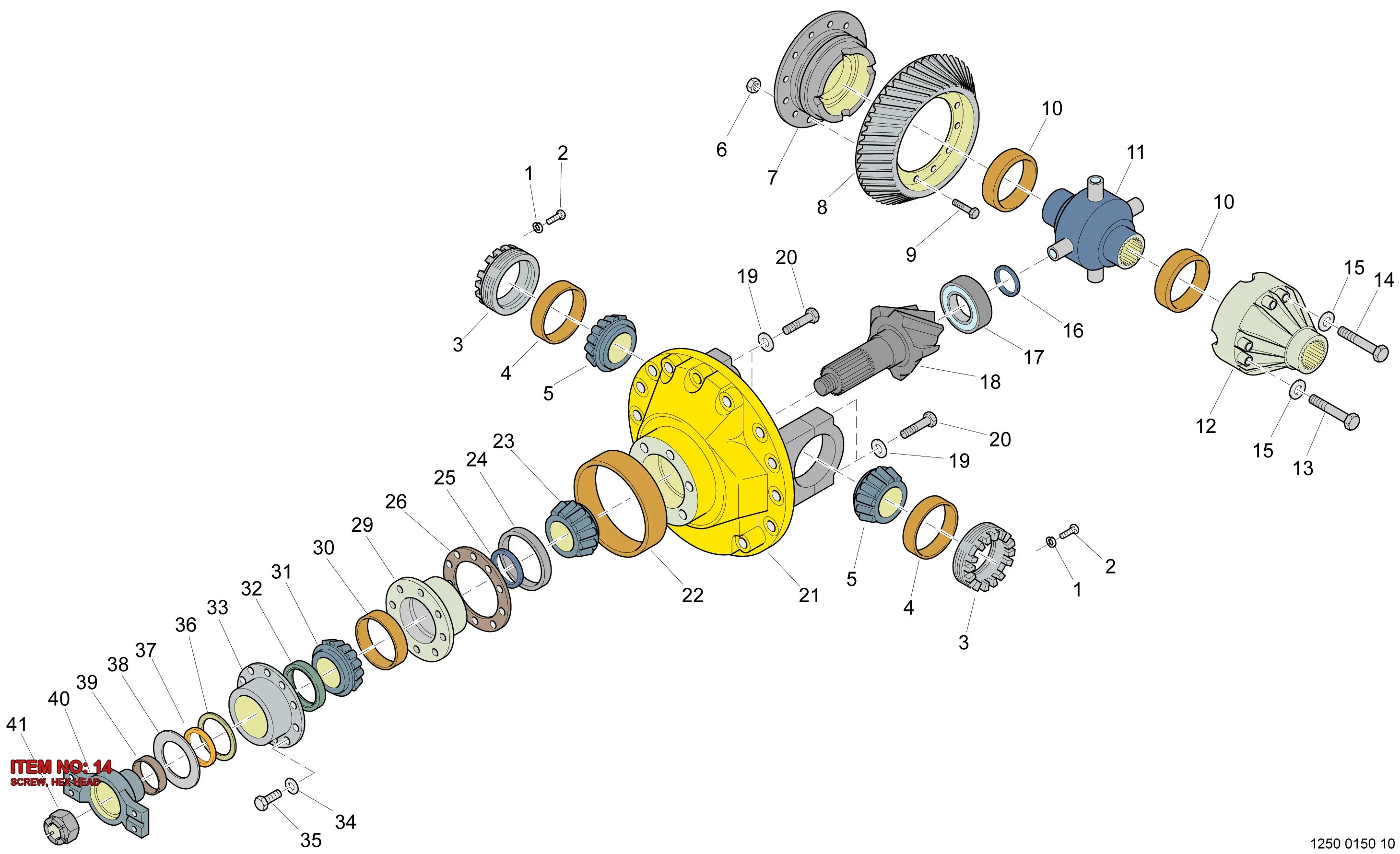 5530 8518 00 SCREW, HEX HEAD - Technical Drawing