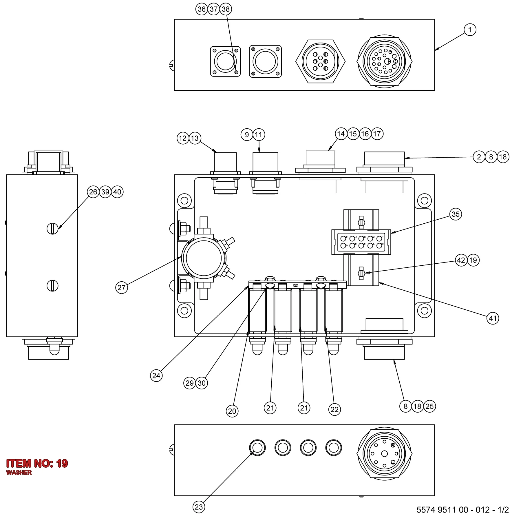5530 9969 00 WASHER - Technical Drawing