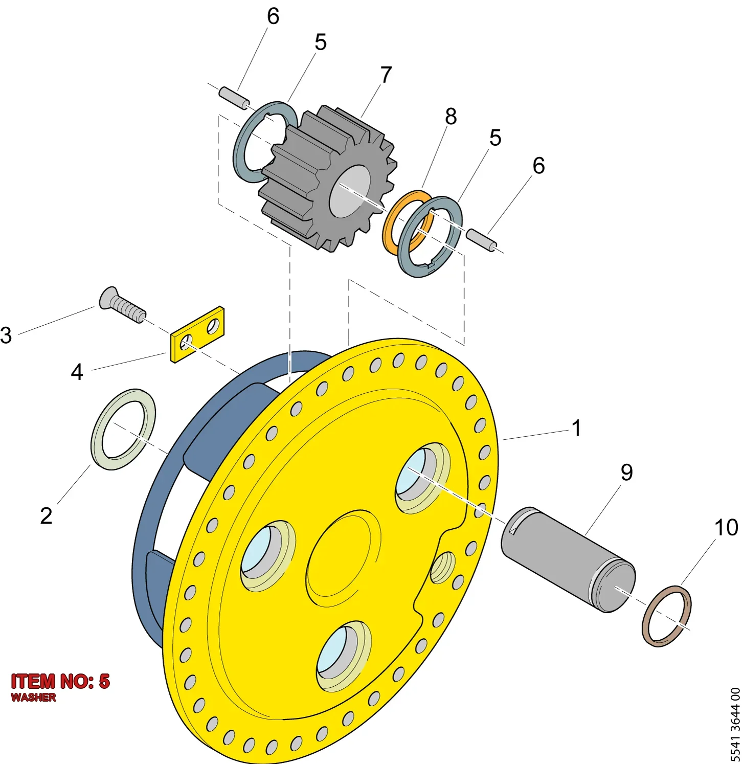 5533 0578 00 WASHER - Technical Drawing