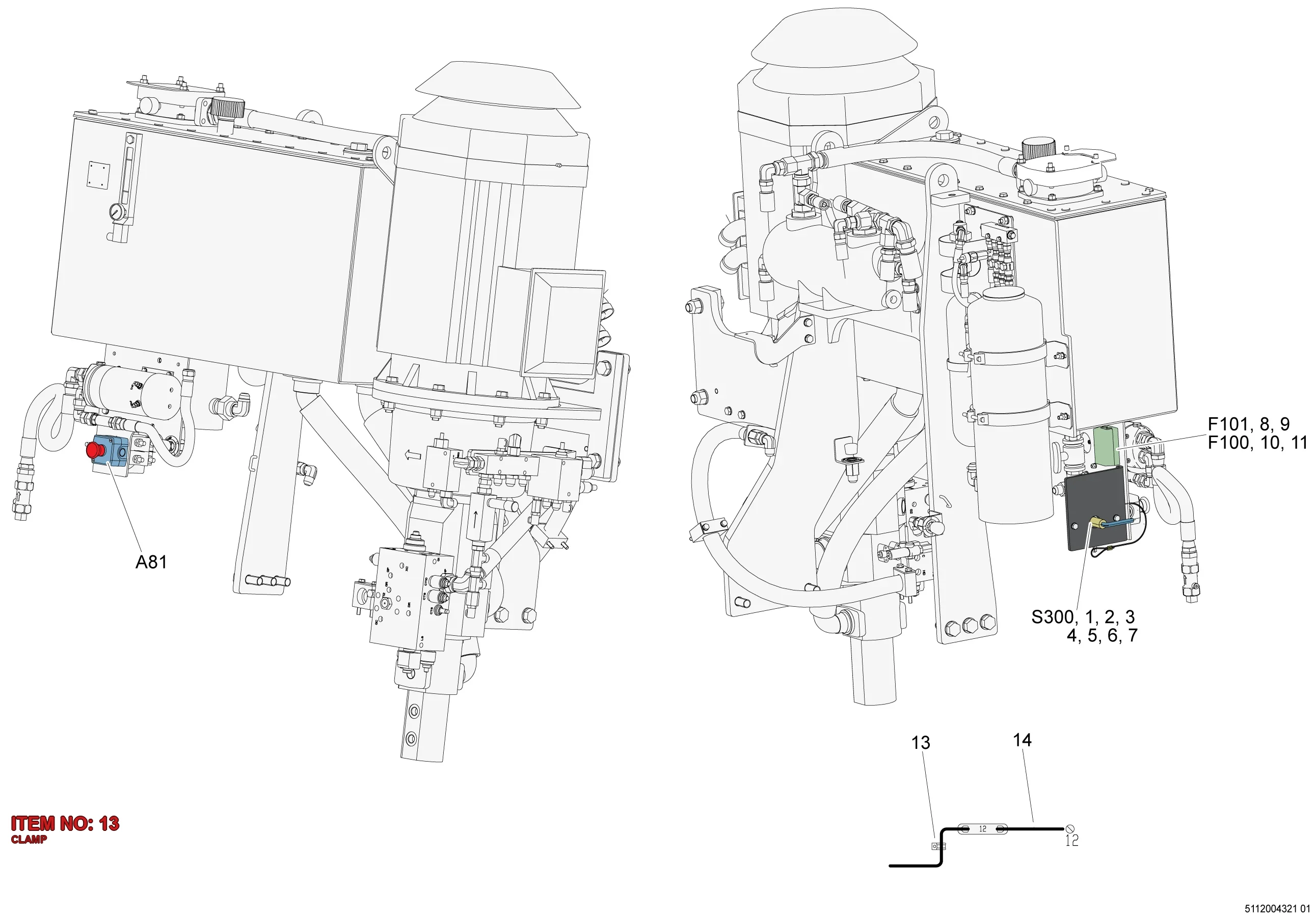5534 2814 00 CLAMP - Technical Drawing