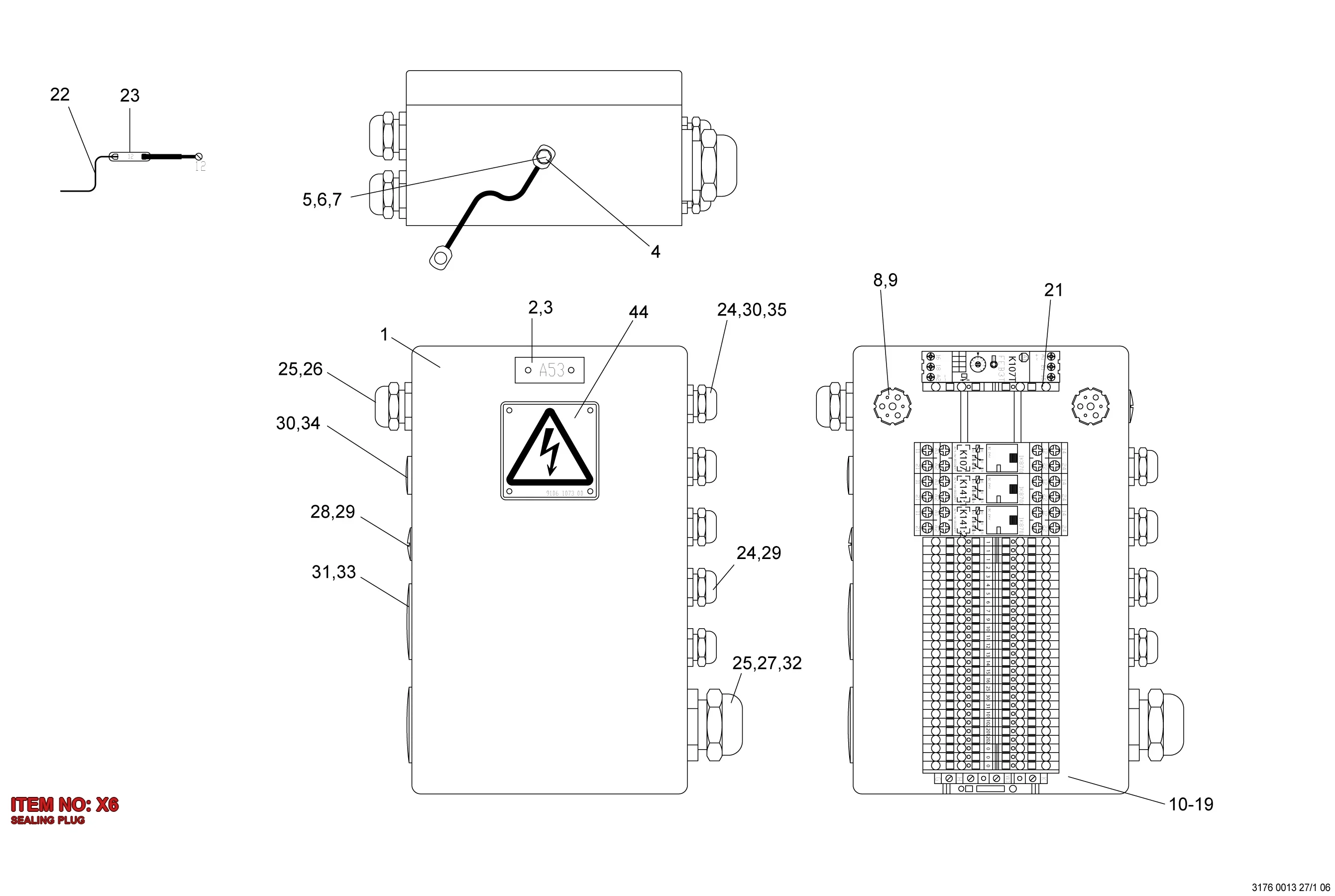 5534 8254 00 SEALING PLUG - Technical Drawing