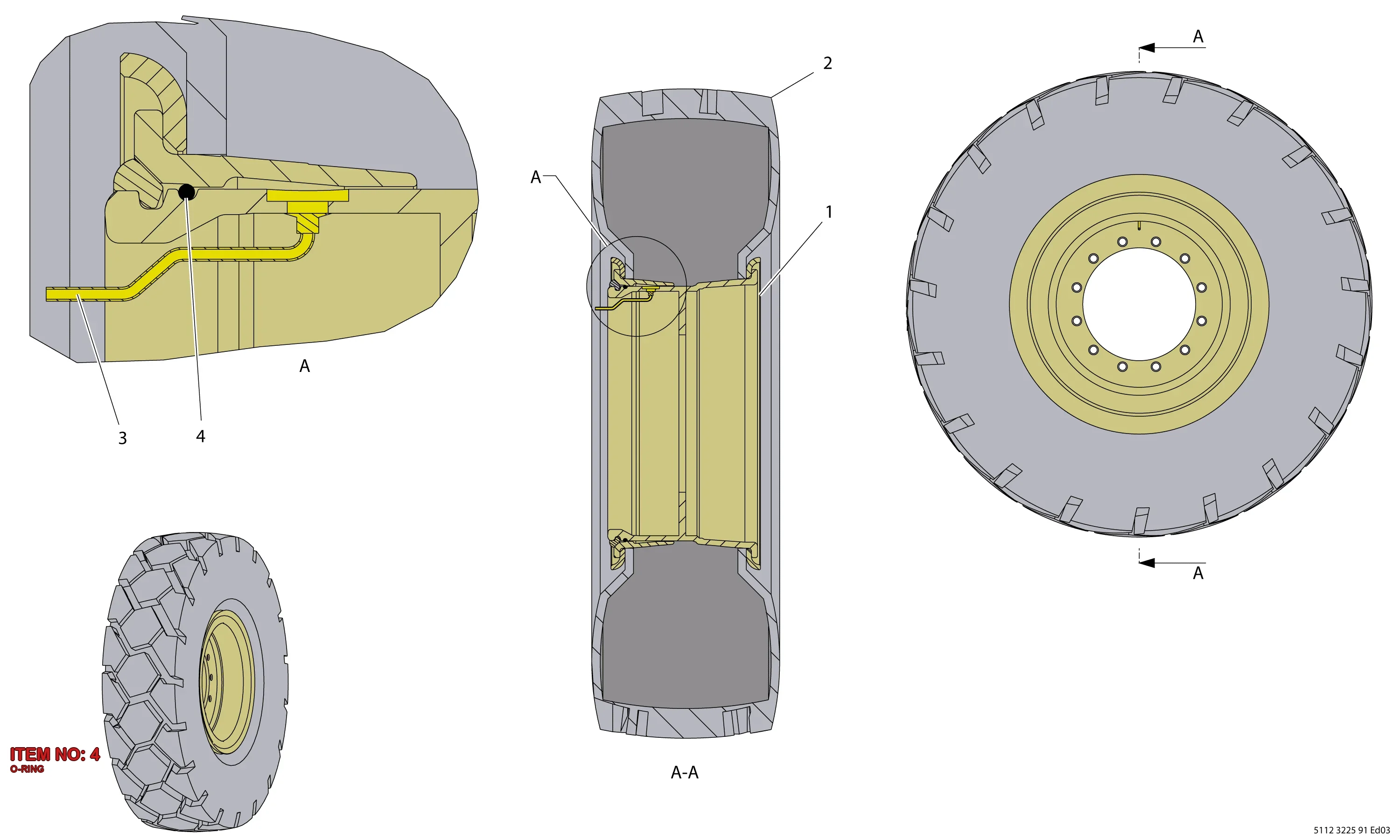 5535 5448 00 O-RING - Technical Drawing