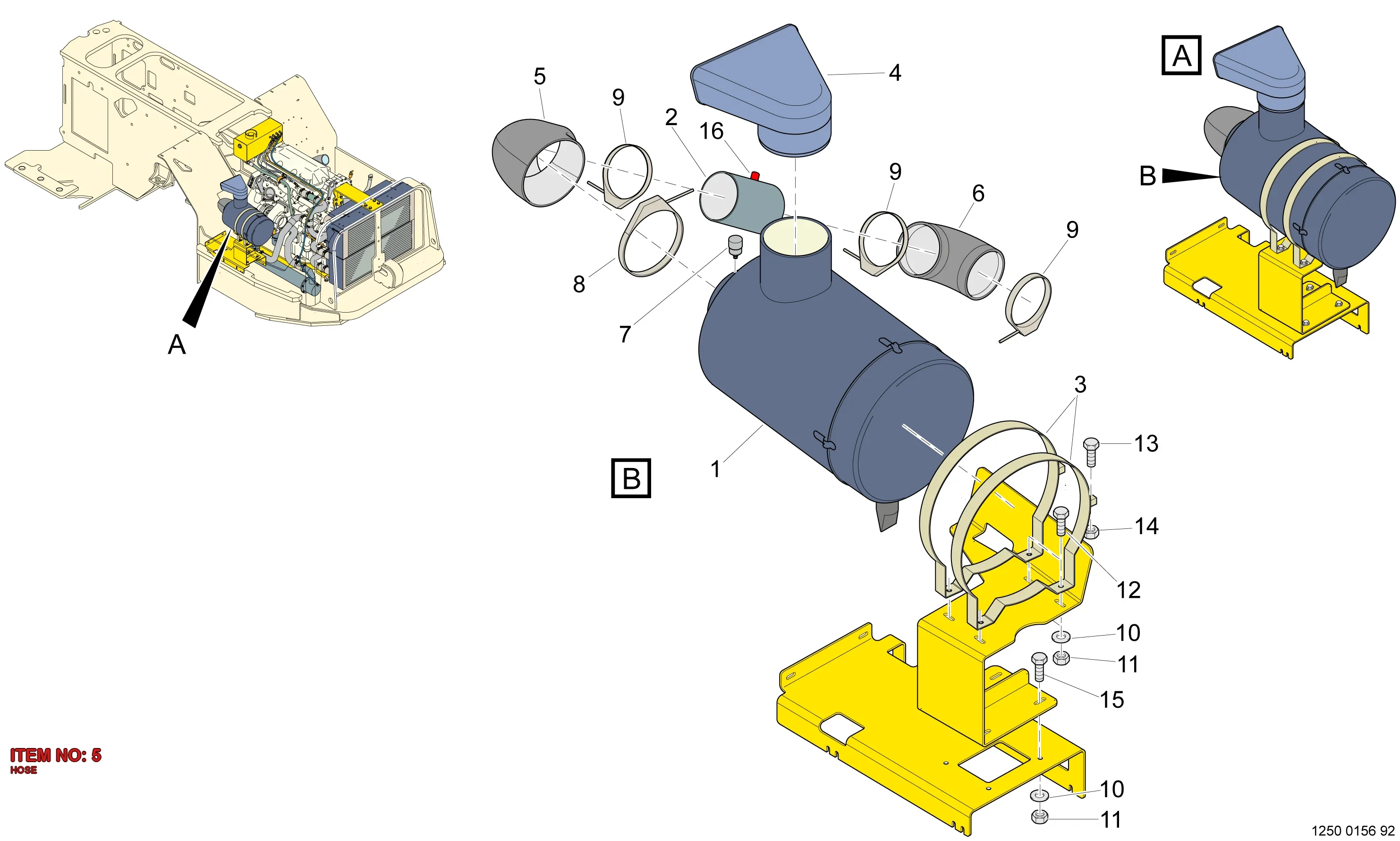5536 6454 00 HOSE - Technical Drawing
