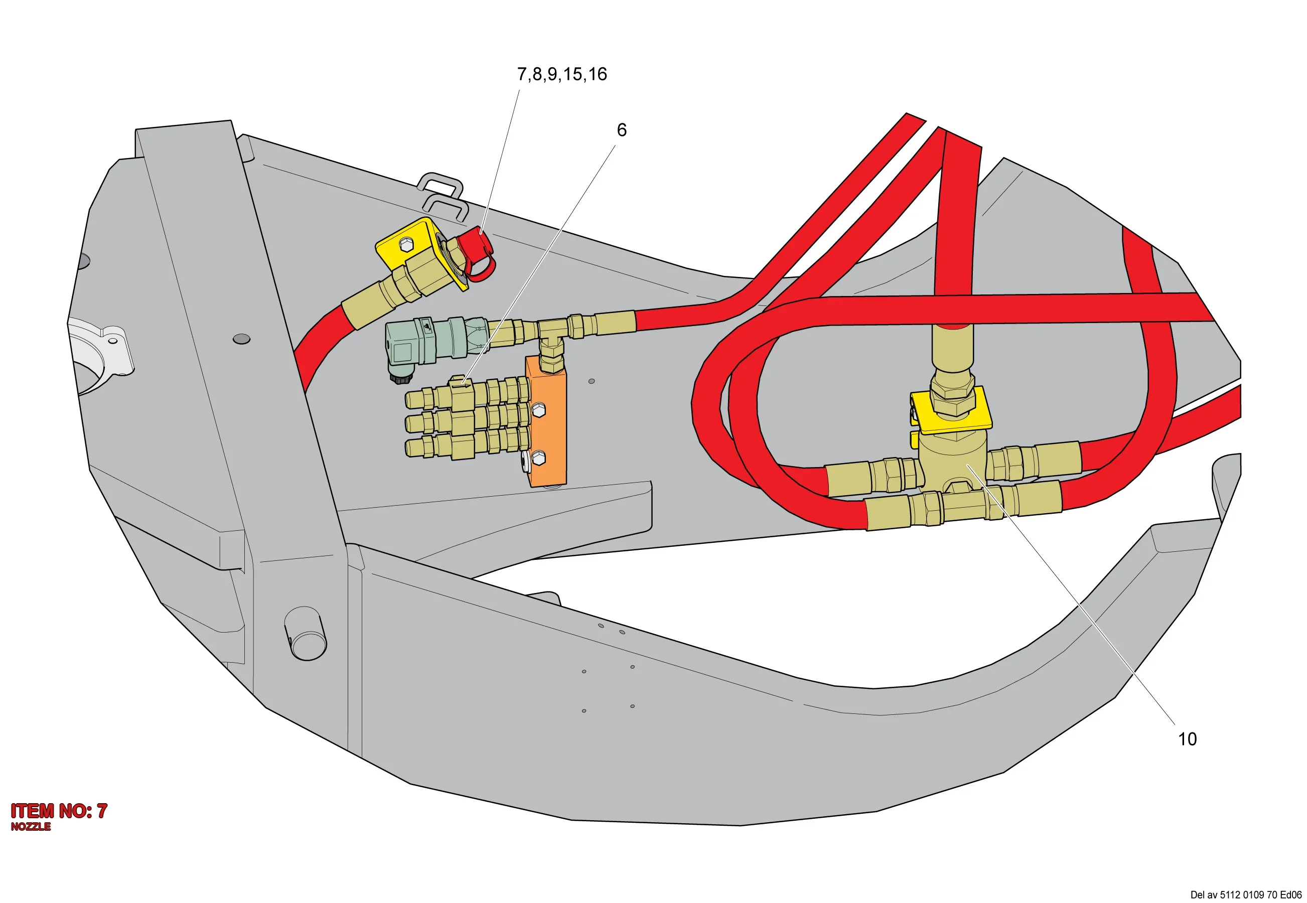 5537 1906 00 NOZZLE - Technical Drawing