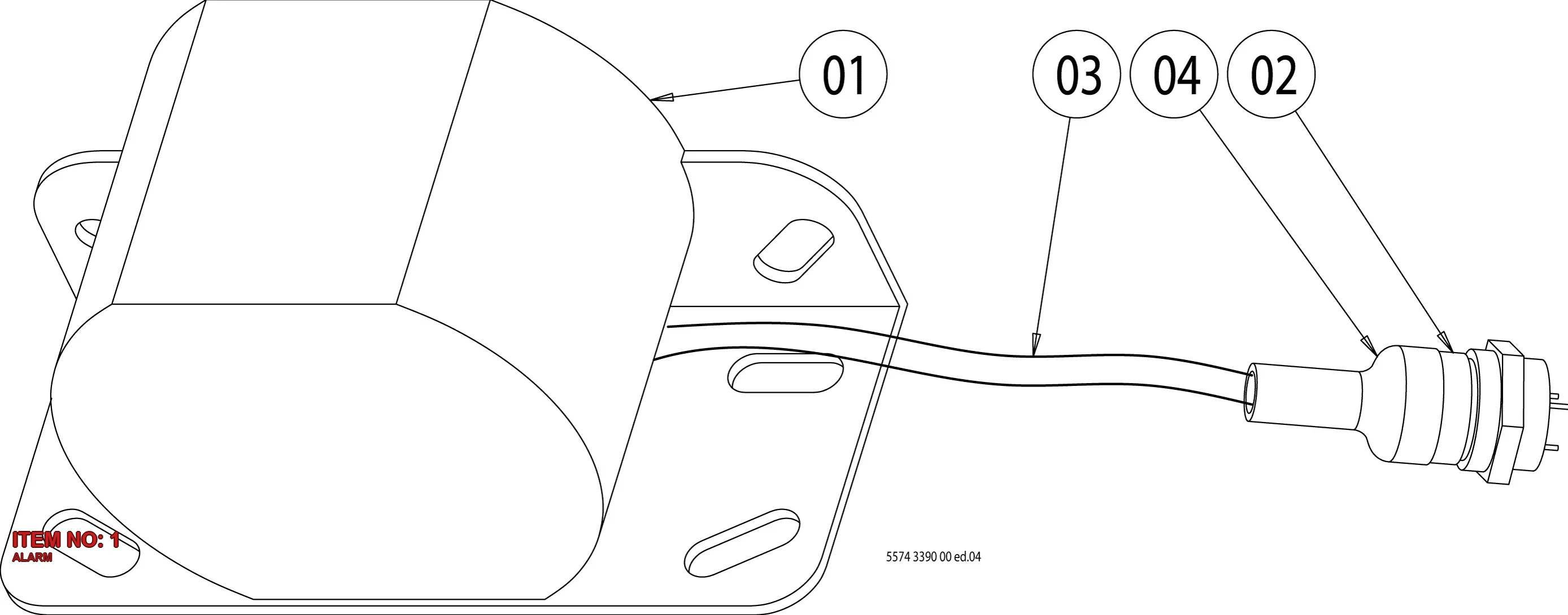 5537 8154 00 ALARM - Technical Drawing