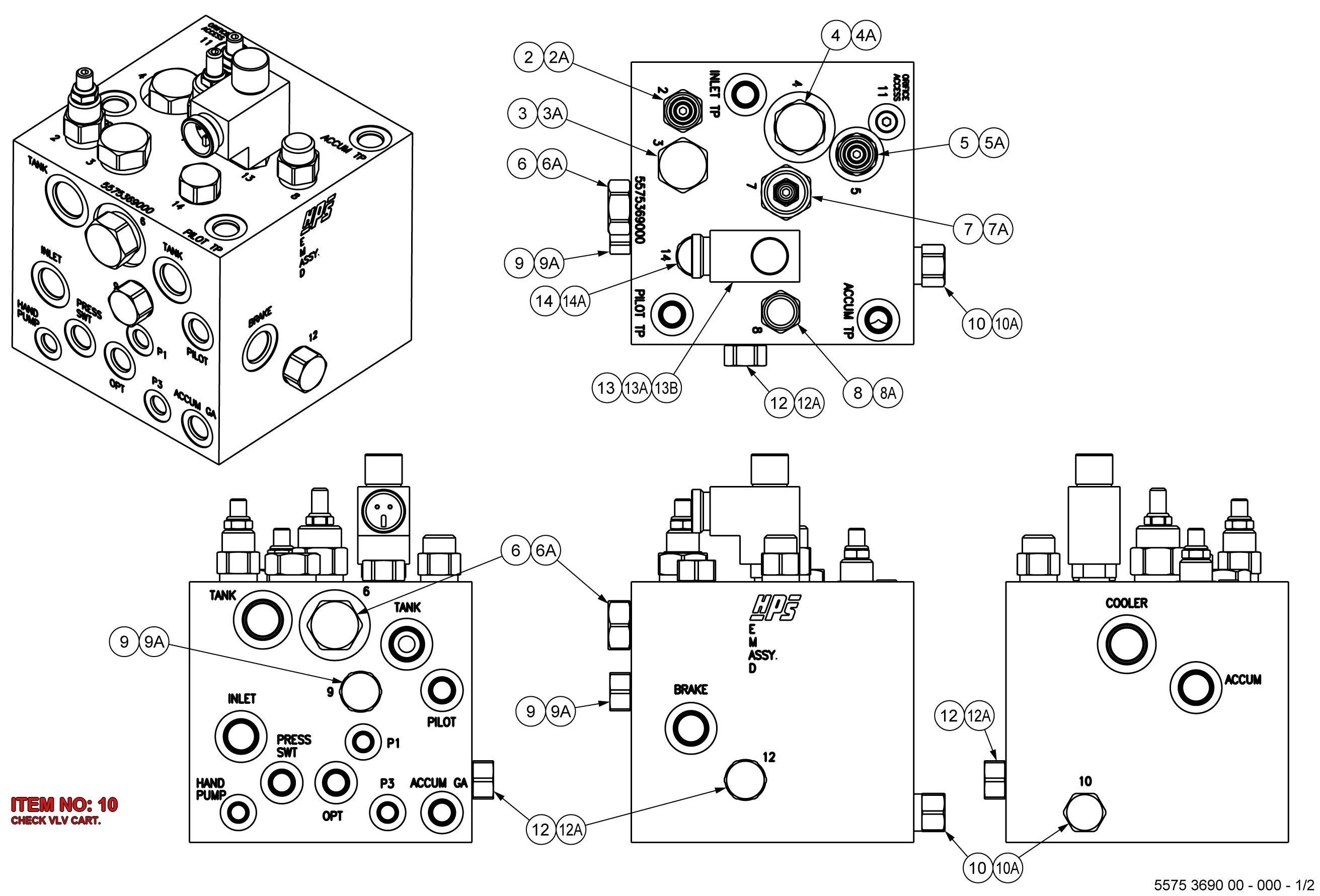 5537 8624 00 CHECK VLV CART. - Technical Drawing