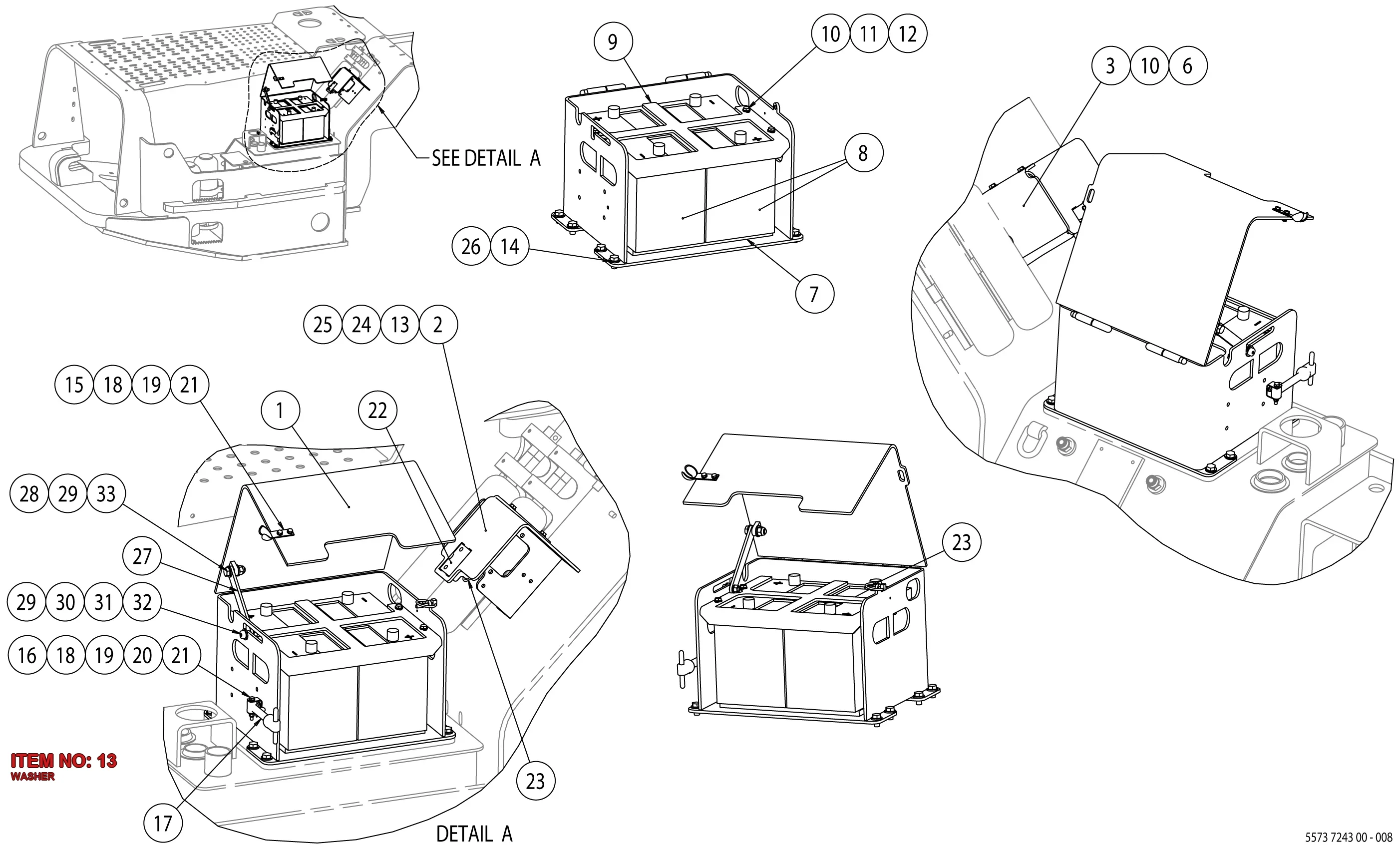 5540 1125 00 WASHER - Technical Drawing