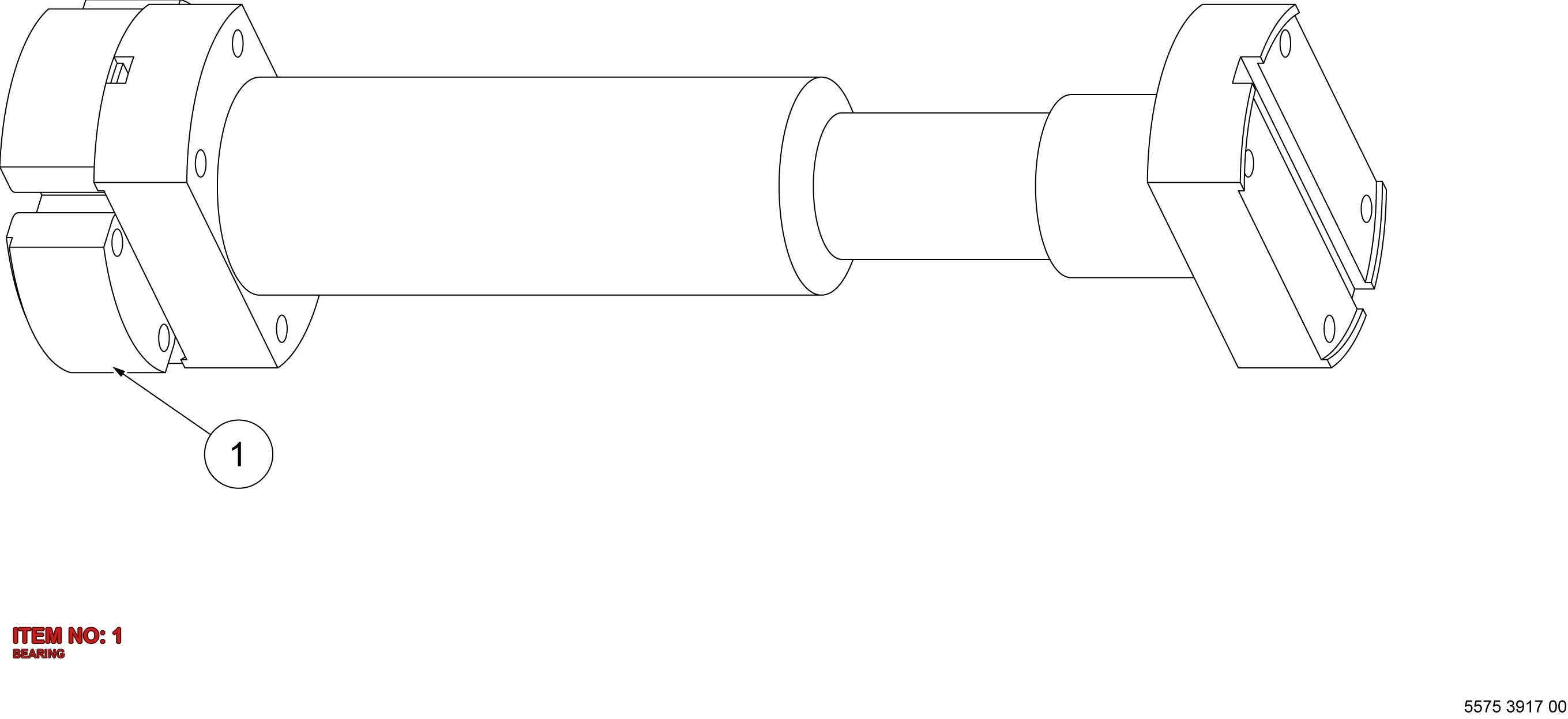 5540 3962 00 BEARING - Technical Drawing