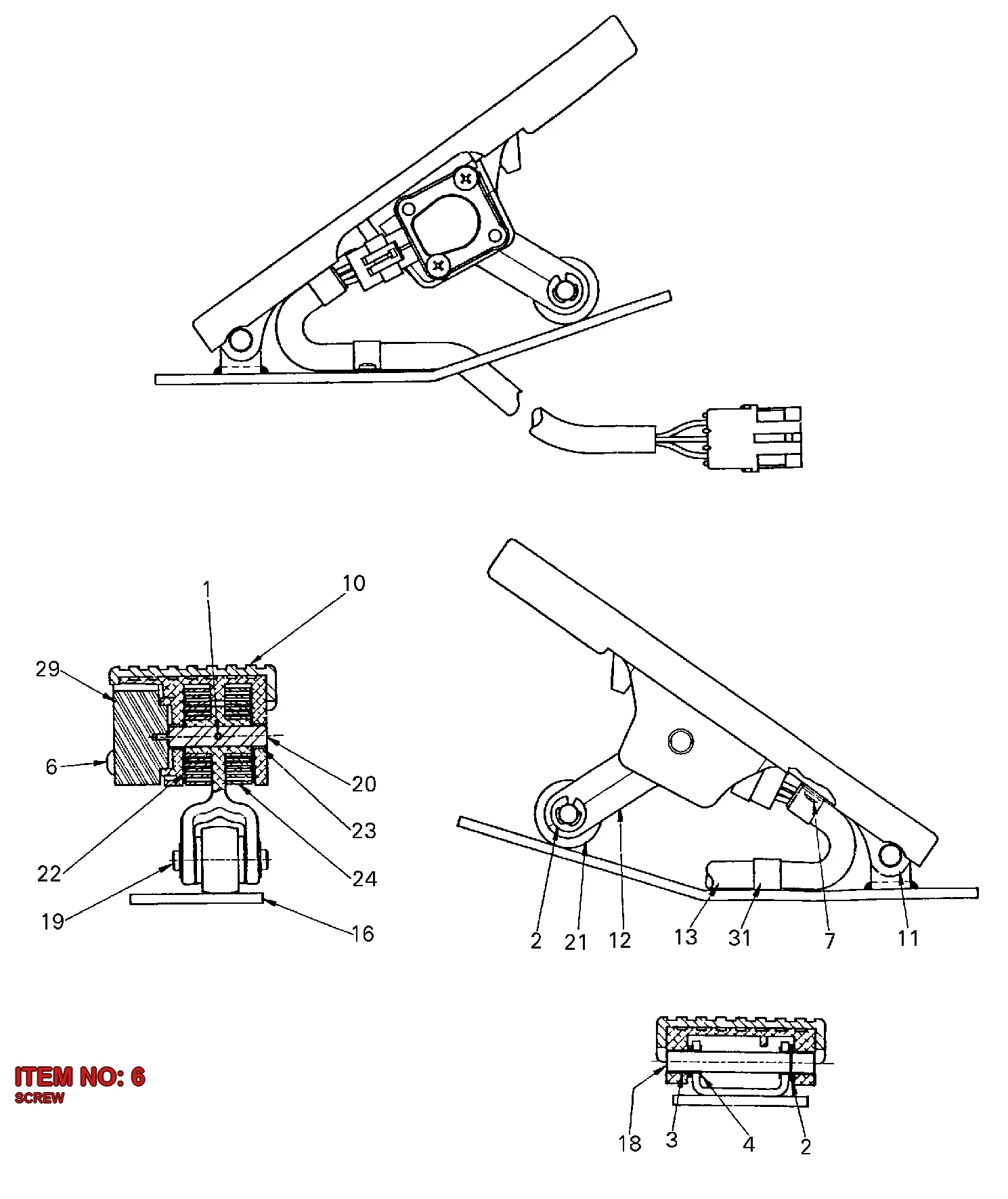 5540 4586 00 SCREW - Technical Drawing