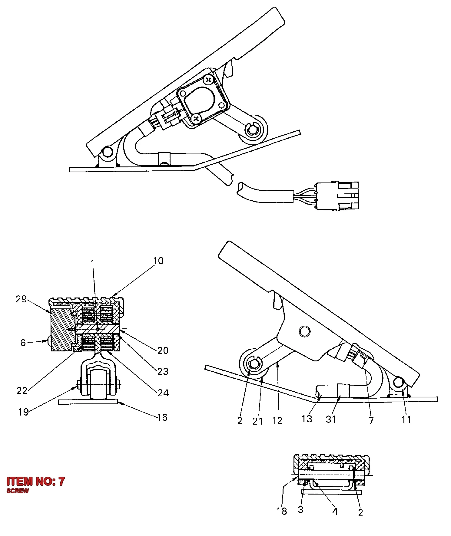 5540 4587 00 SCREW - Technical Drawing