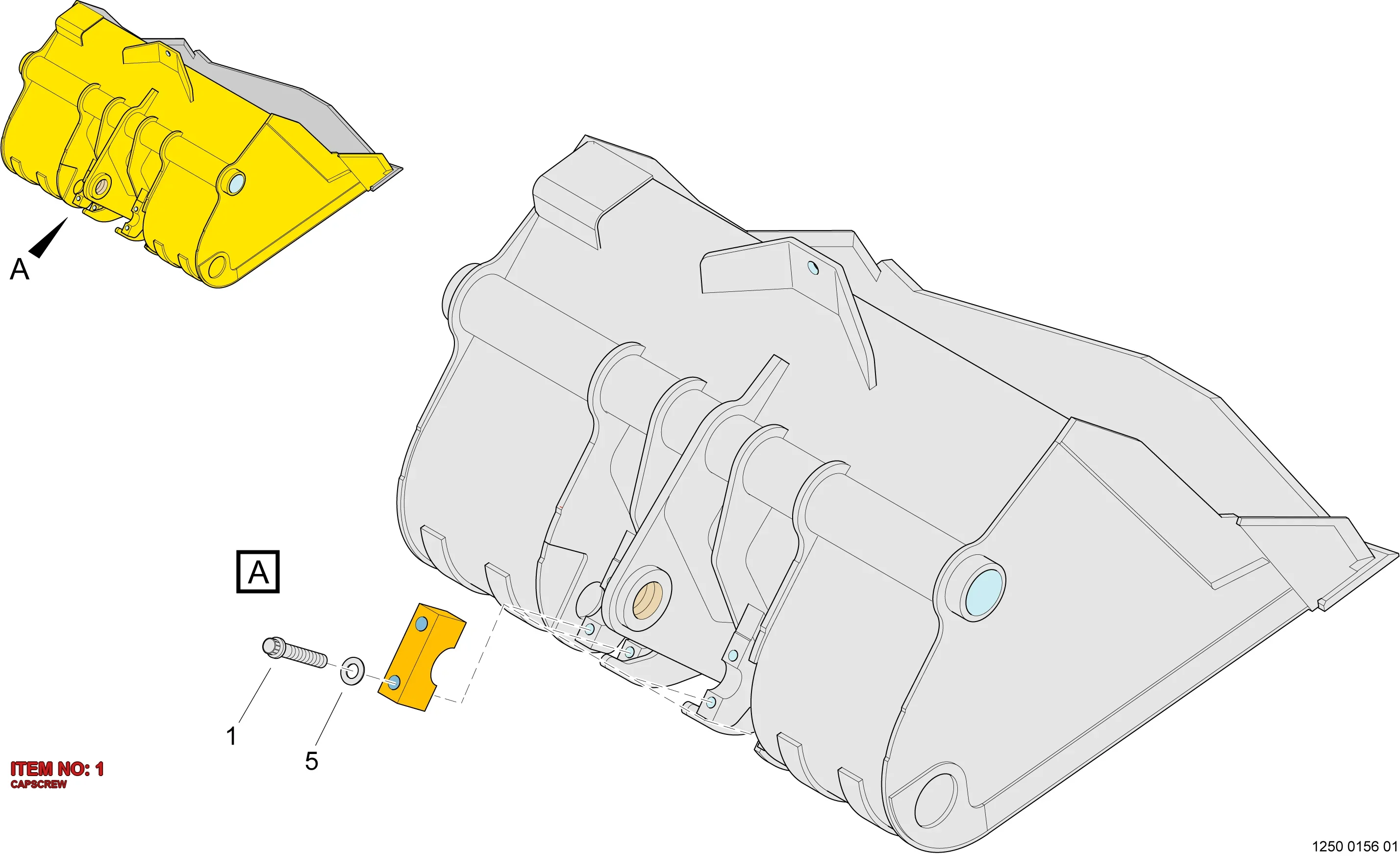 5540 6528 00 CAPSCREW - Technical Drawing