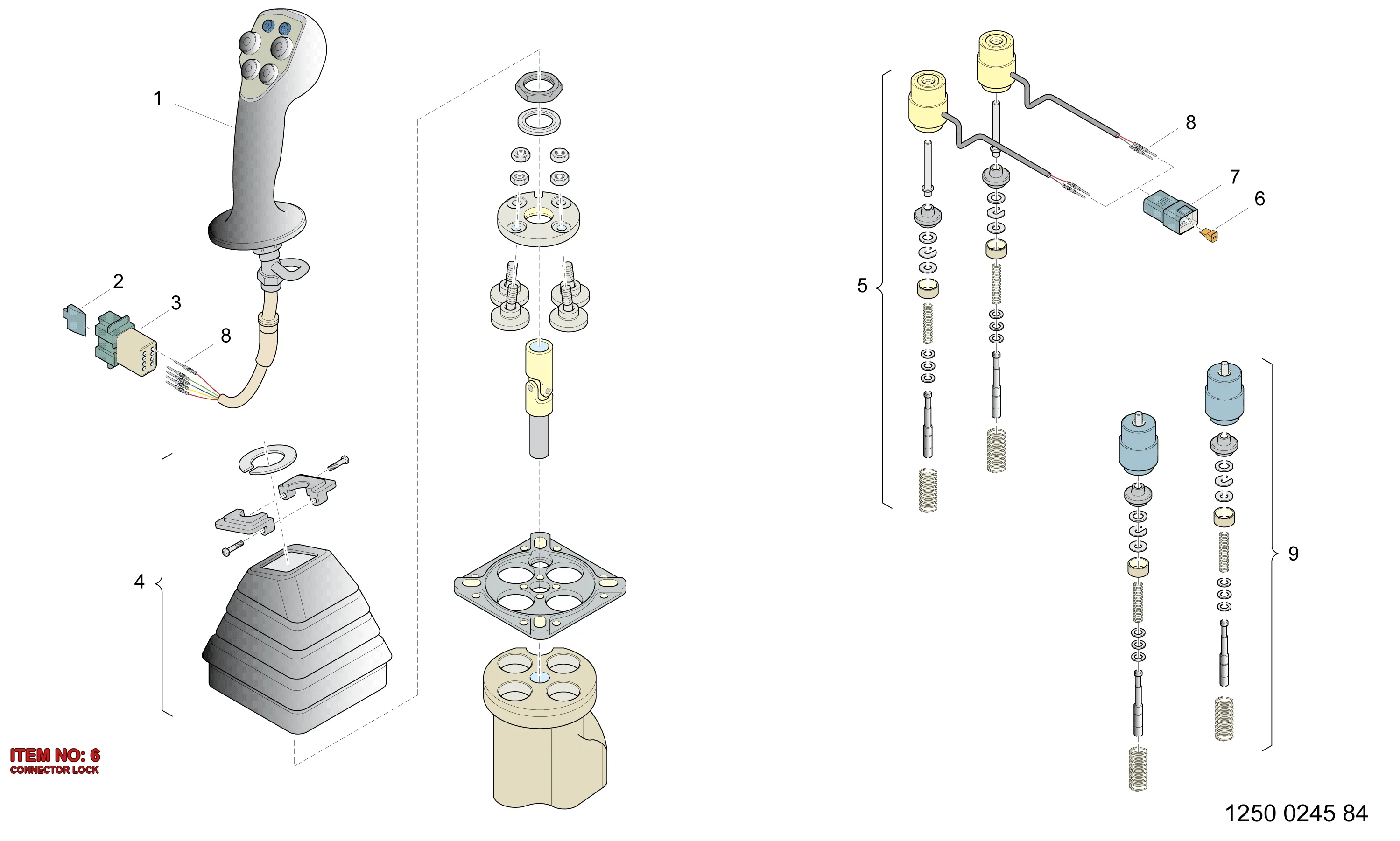 5540 8594 00 CONNECTOR LOCK - Technical Drawing