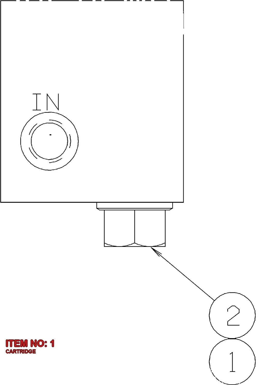 5540 9679 00 CARTRIDGE - Technical Drawing
