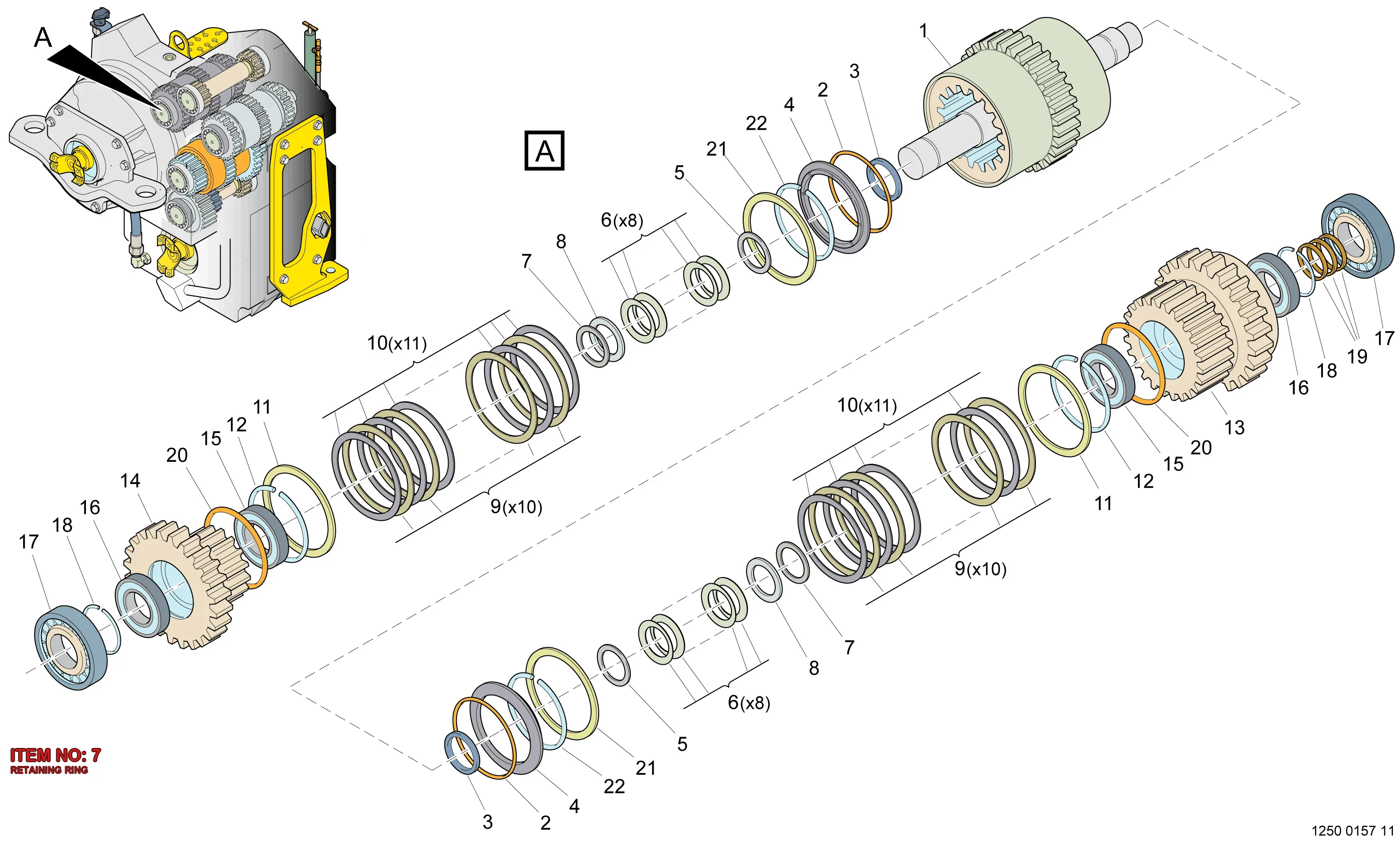 5540 9791 00 RETAINING RING - Technical Drawing