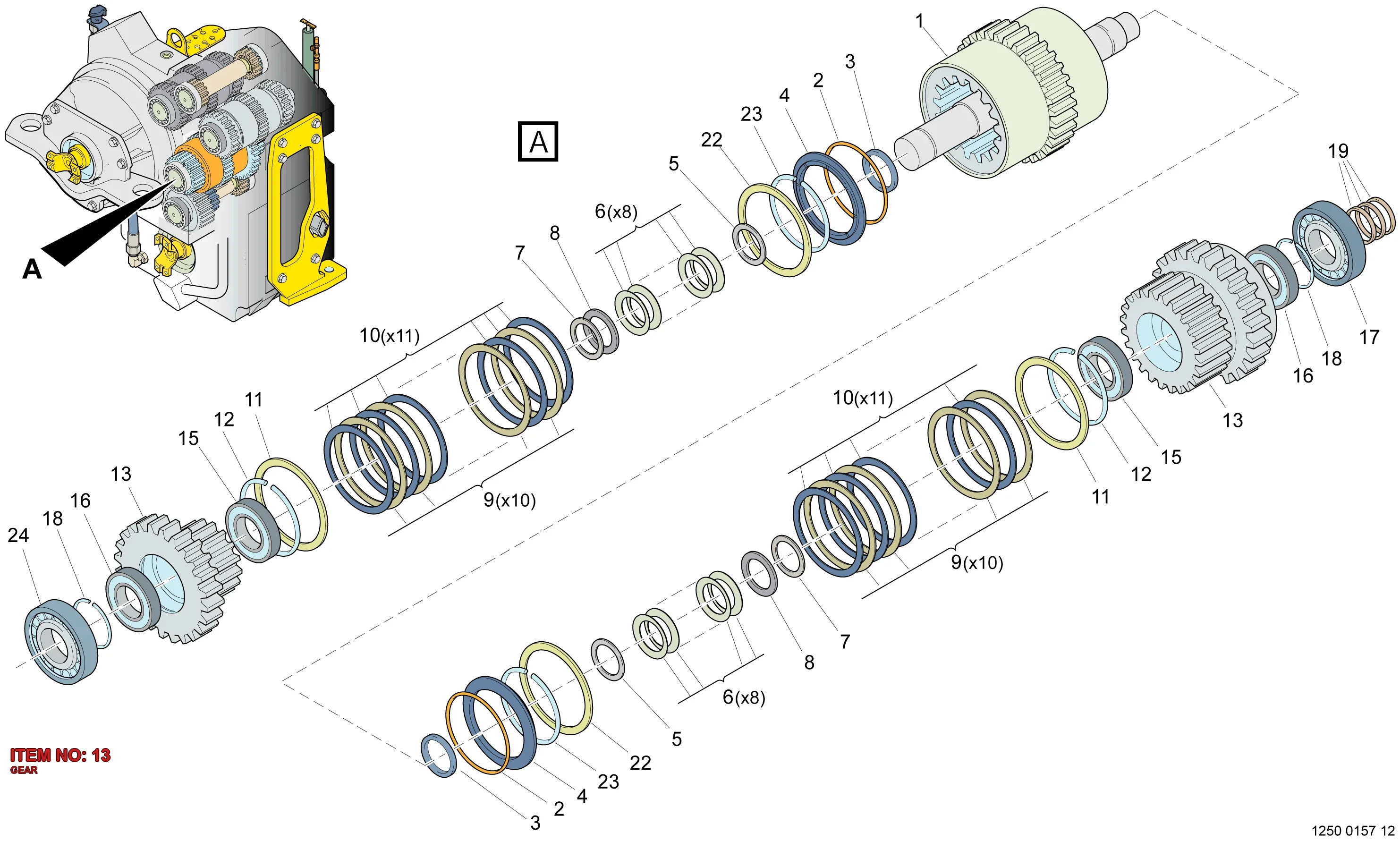 5540 9828 00 GEAR - Technical Drawing
