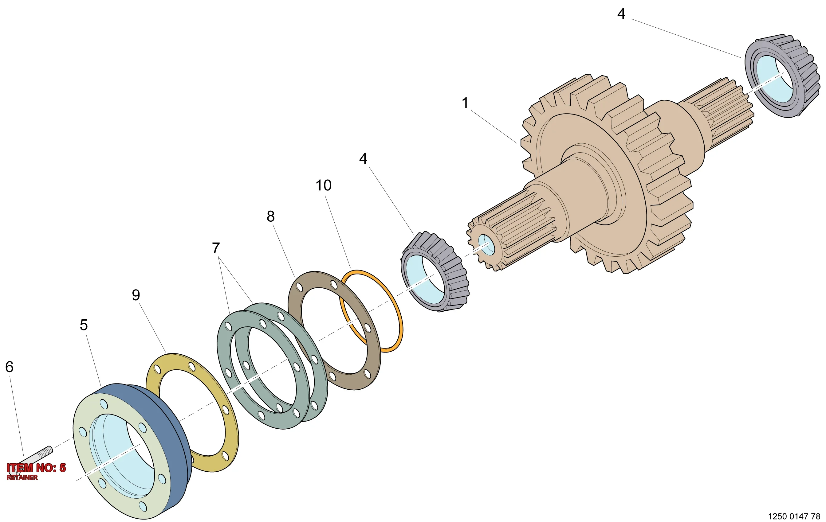 5540 9831 00 RETAINER - Technical Drawing