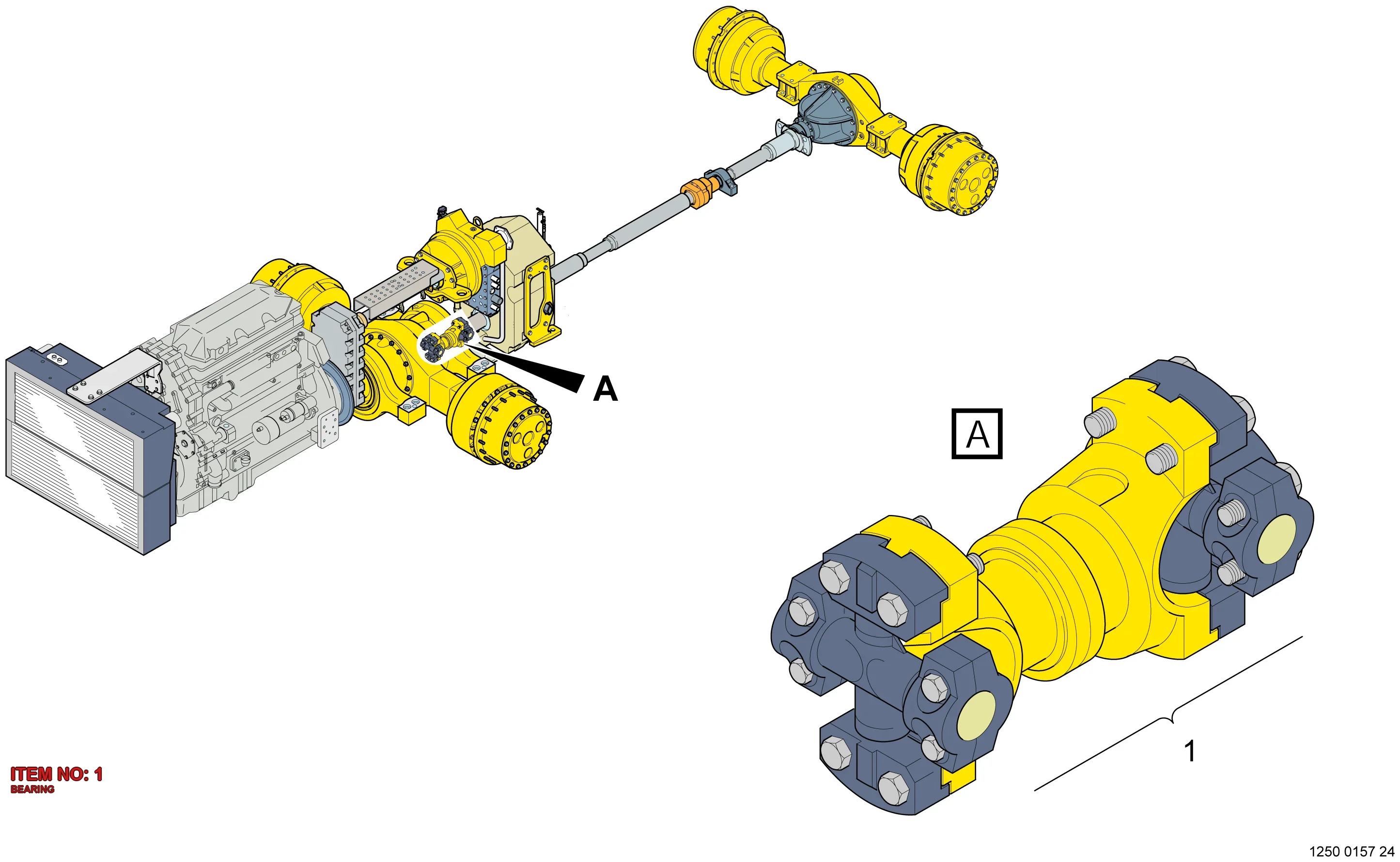 5540 9985 00 BEARING - Technical Drawing