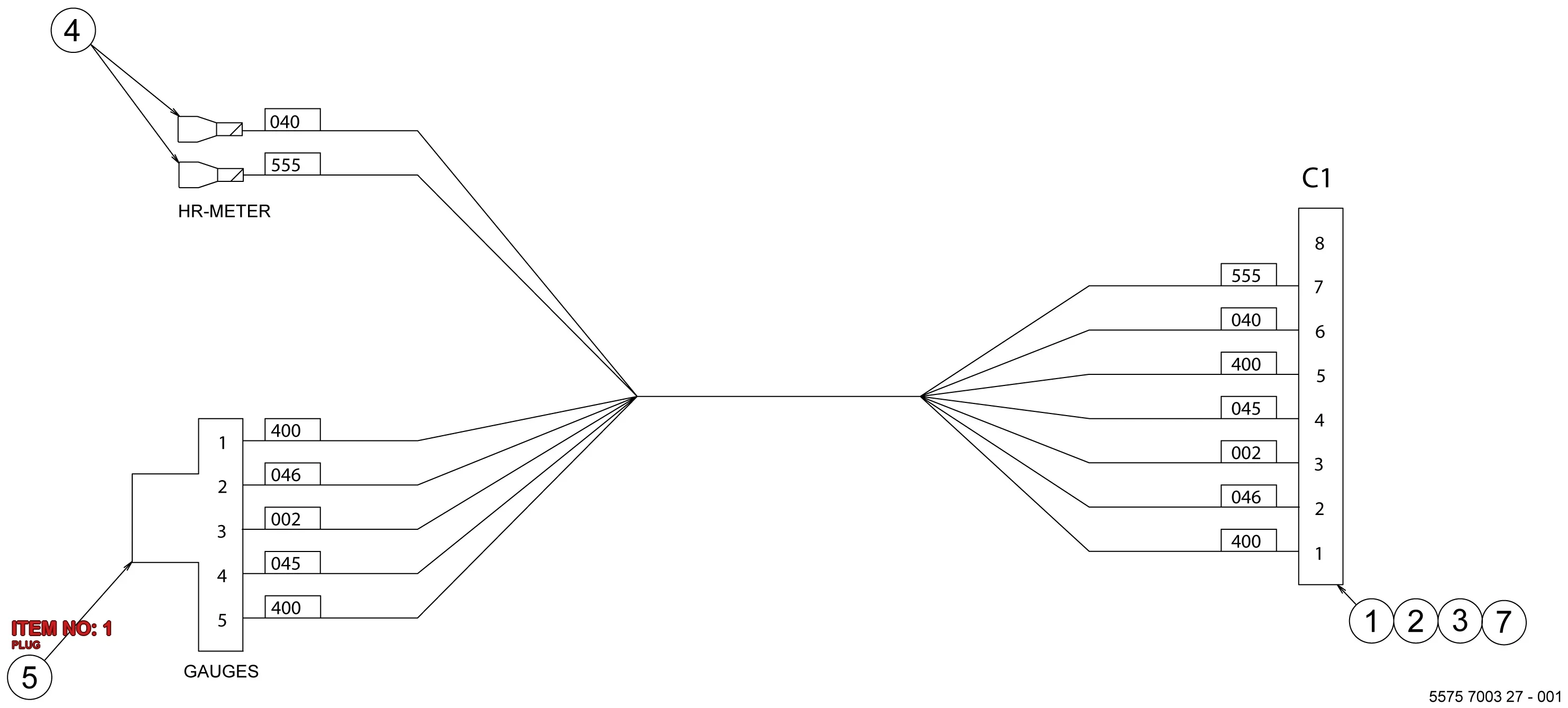 5541 0076 00 PLUG - Technical Drawing