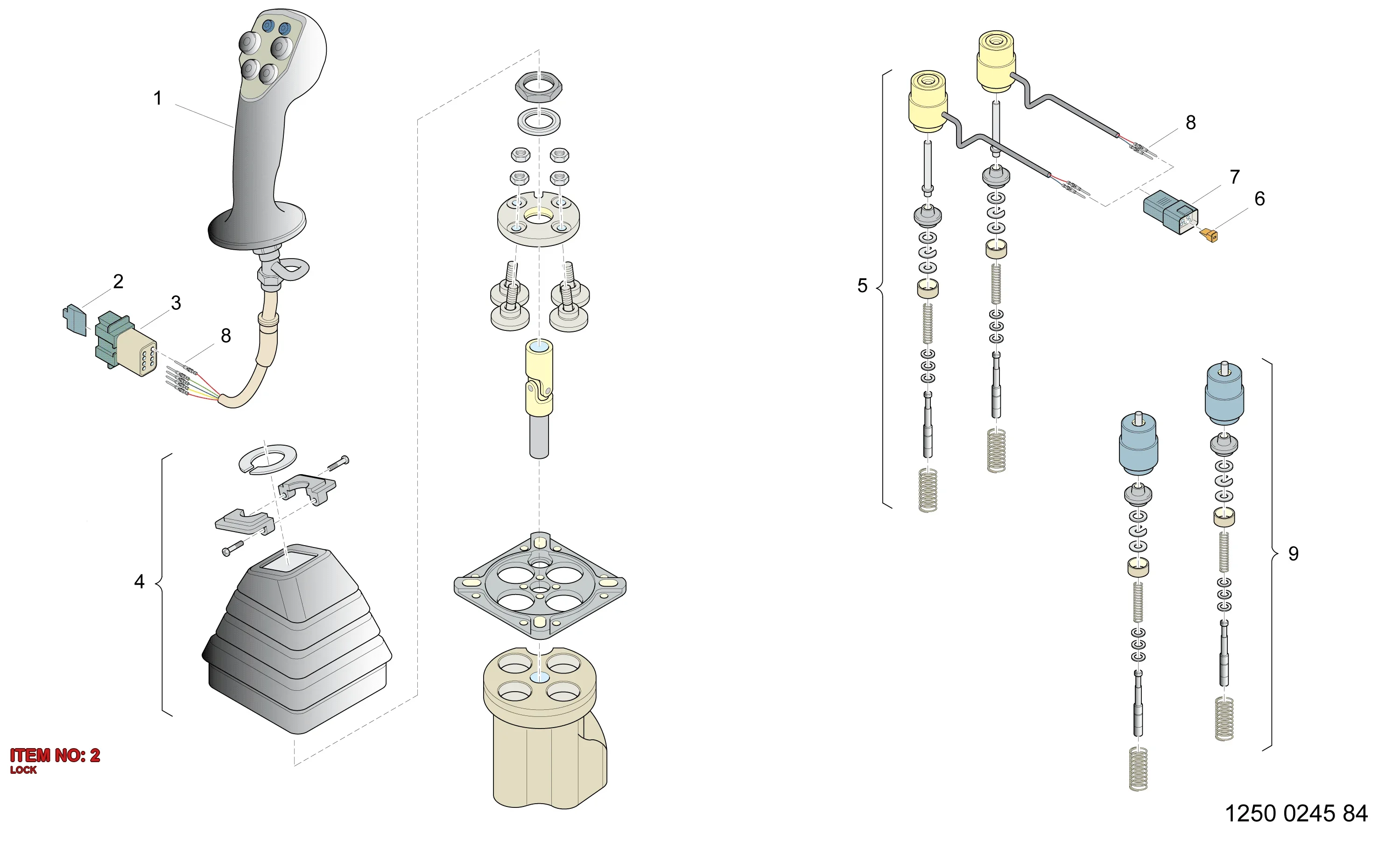 5541 0132 00 WEDGE LOCK - Technical Drawing