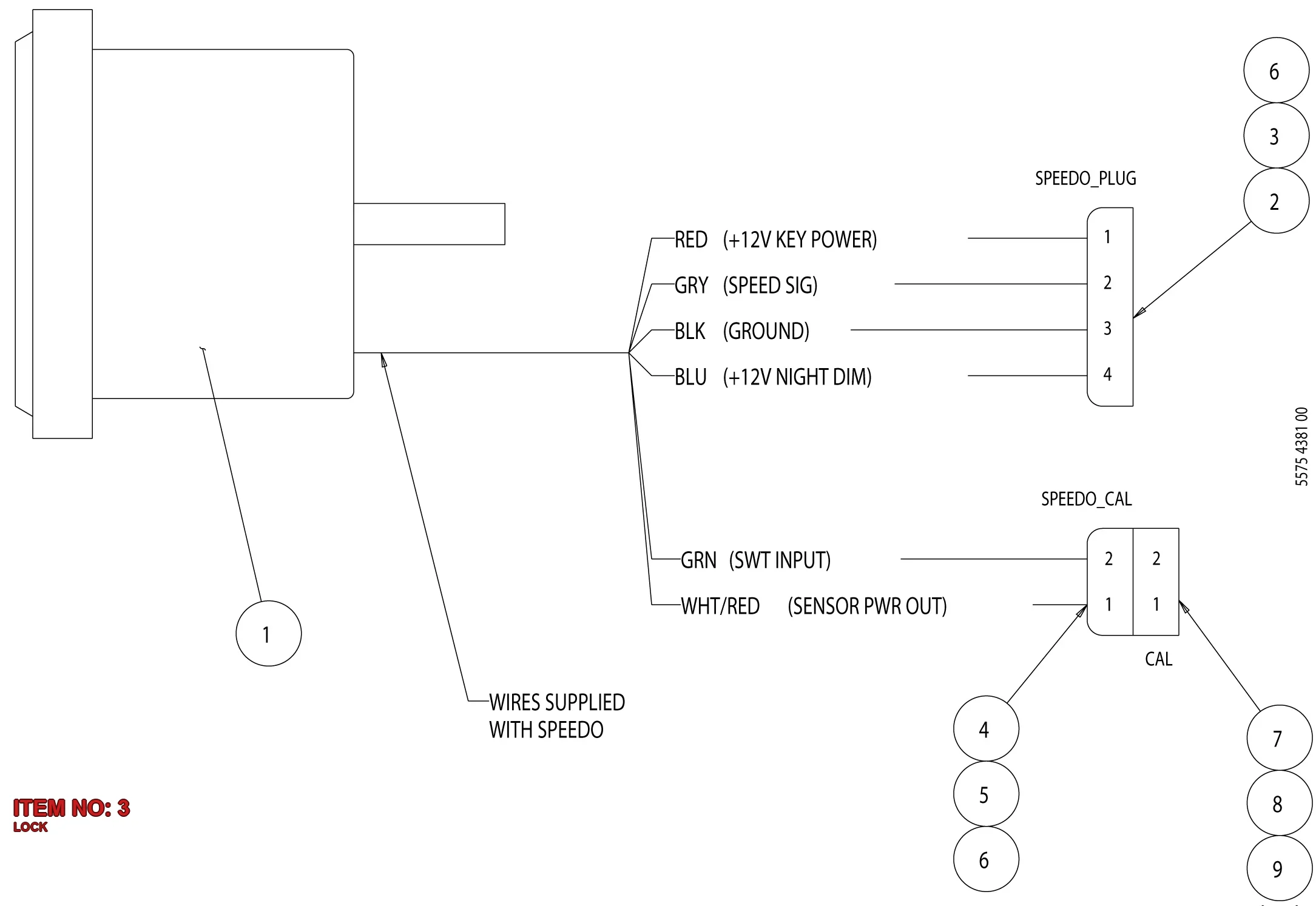 5541 0345 00 LOCK - Technical Drawing