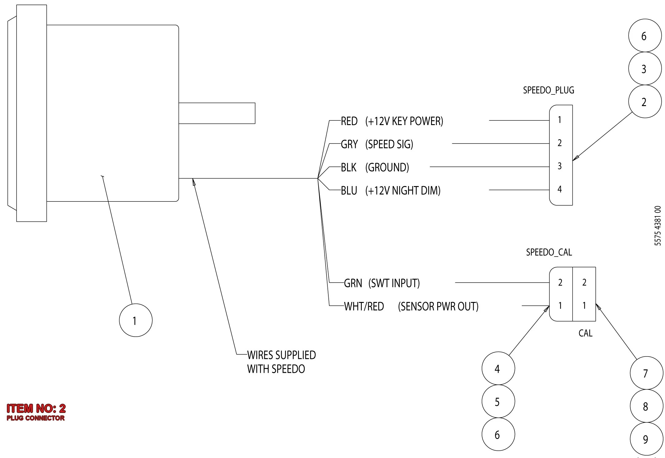5541 0350 00 PLUG CONNECTOR - Technical Drawing