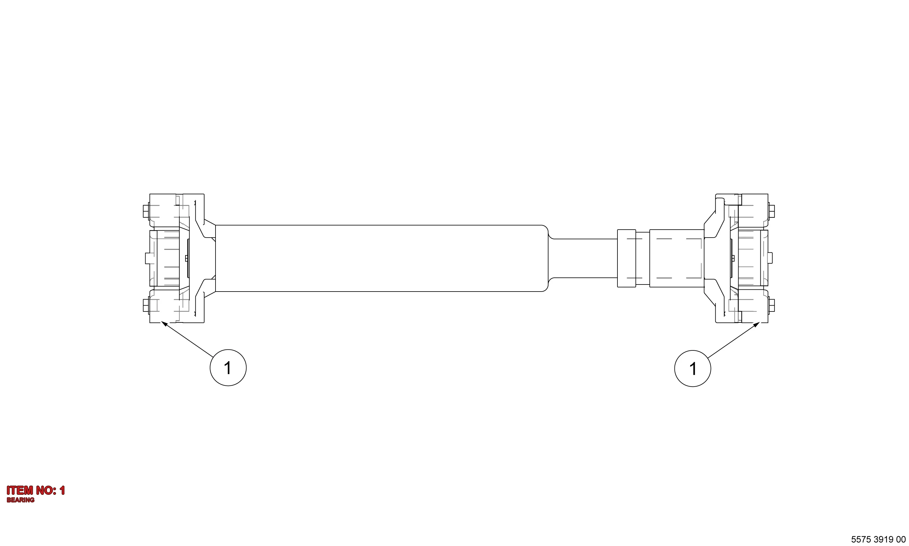 5541 0359 00 BEARING - Technical Drawing