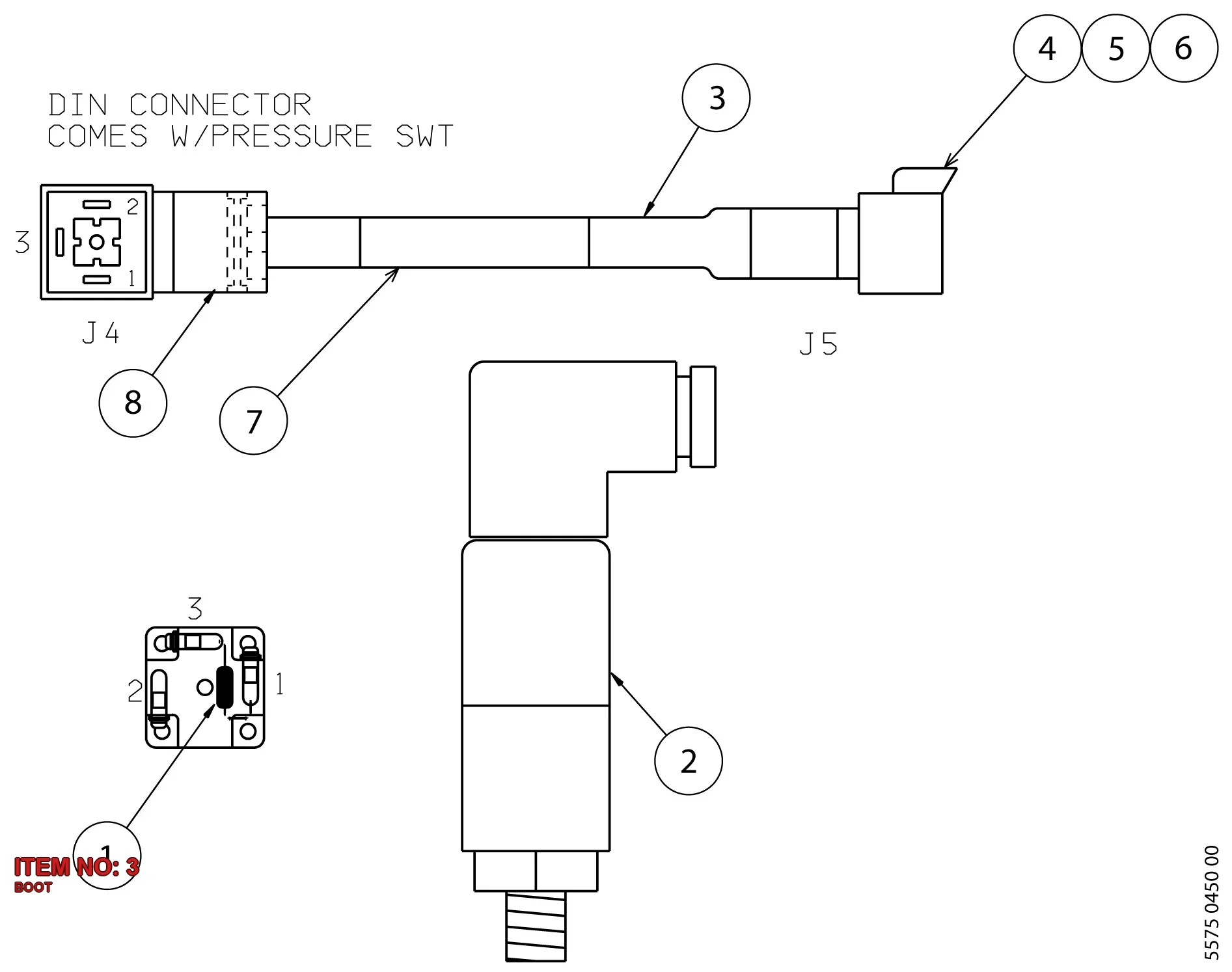 5541 0369 00 BOOT - Technical Drawing